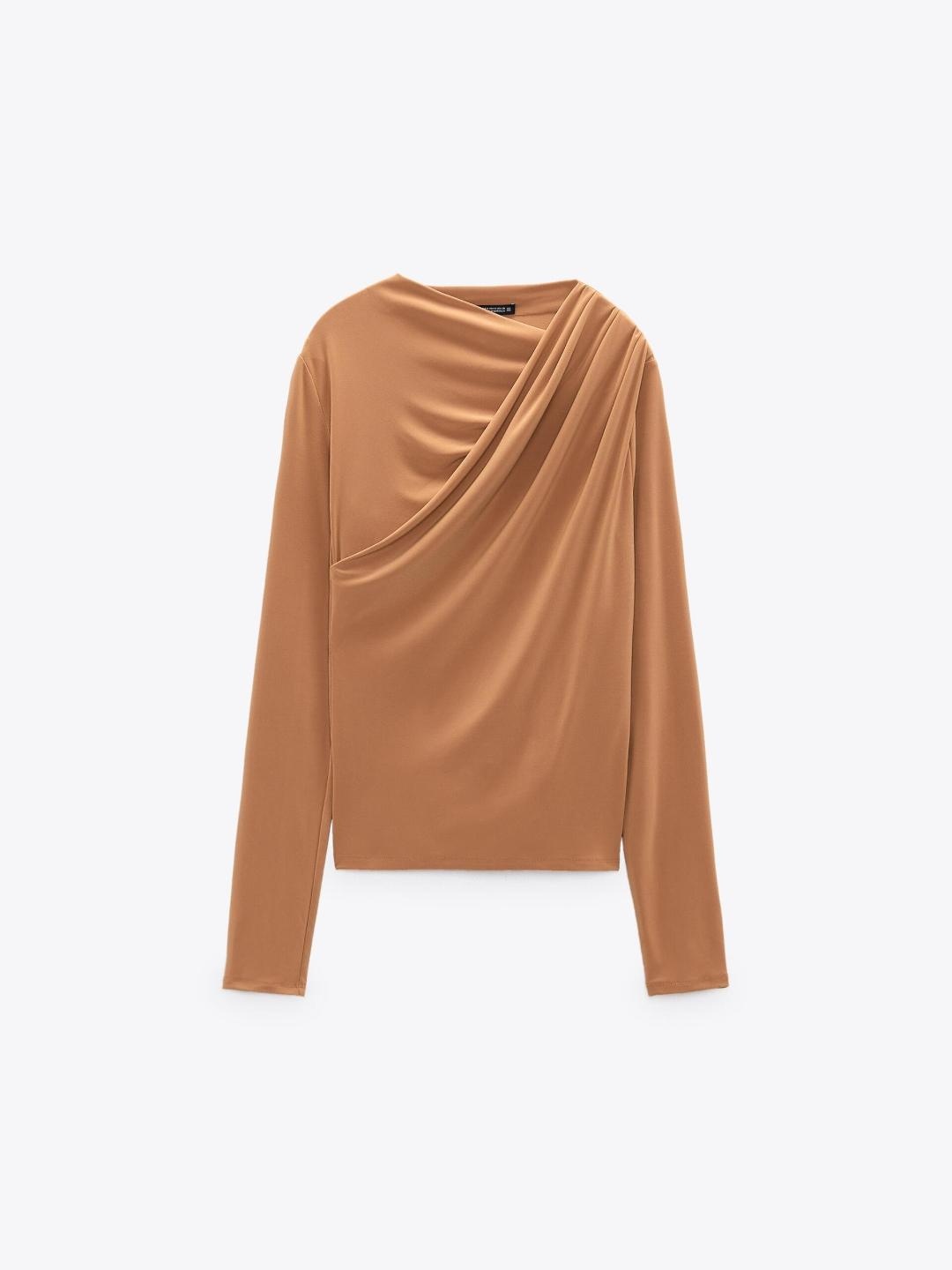

ZARA Women Brown Tshirts