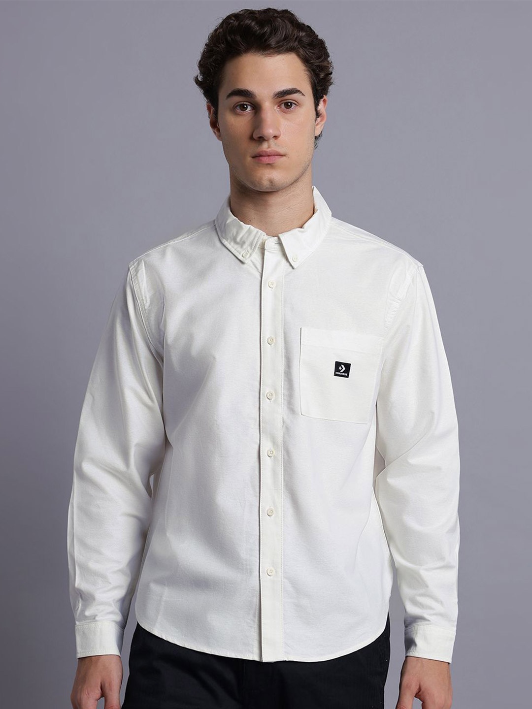

Converse Men Oxford Shirt, White