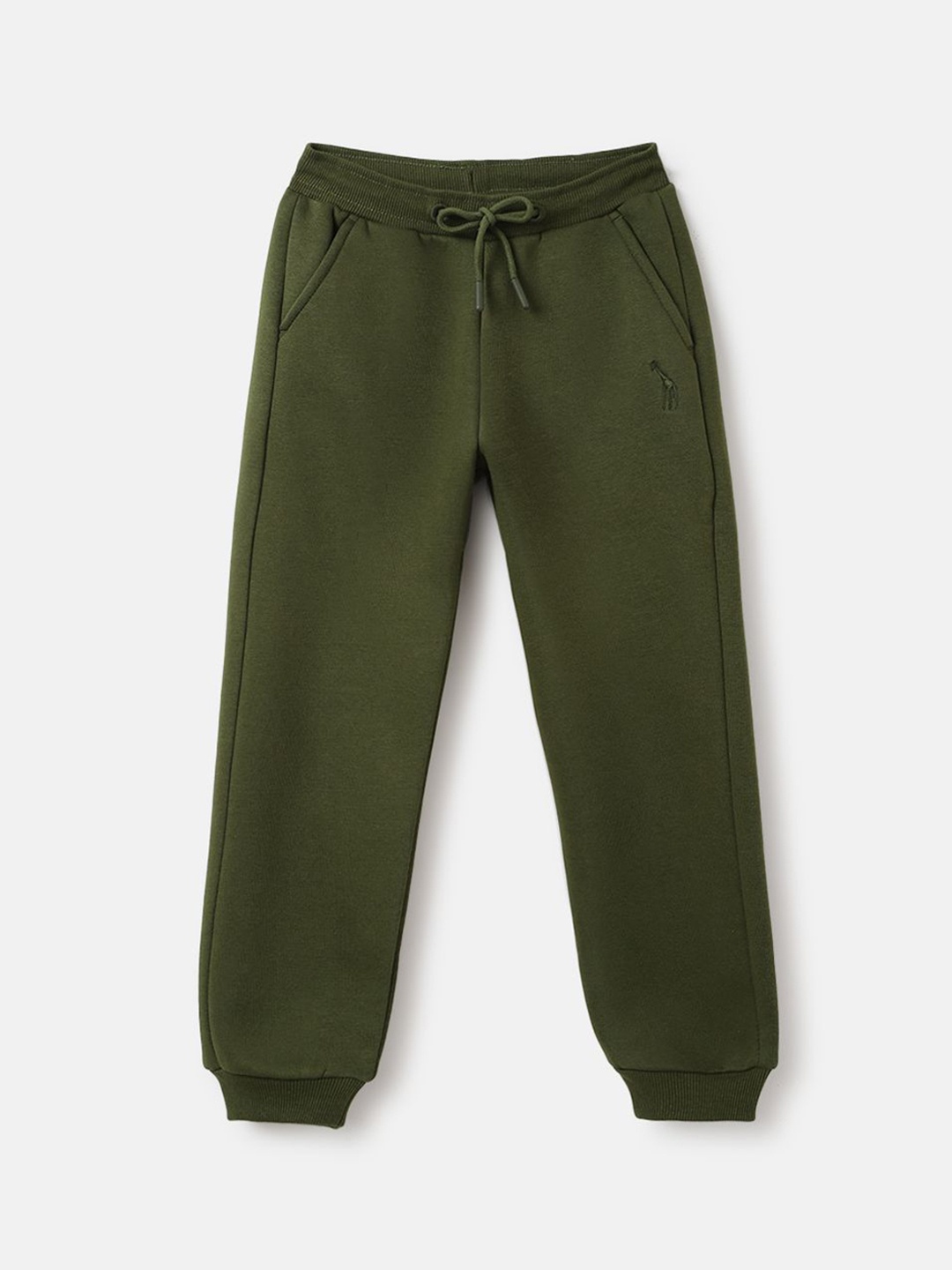 

Blue Giraffe Boys Mid-Rise Joggers, Olive