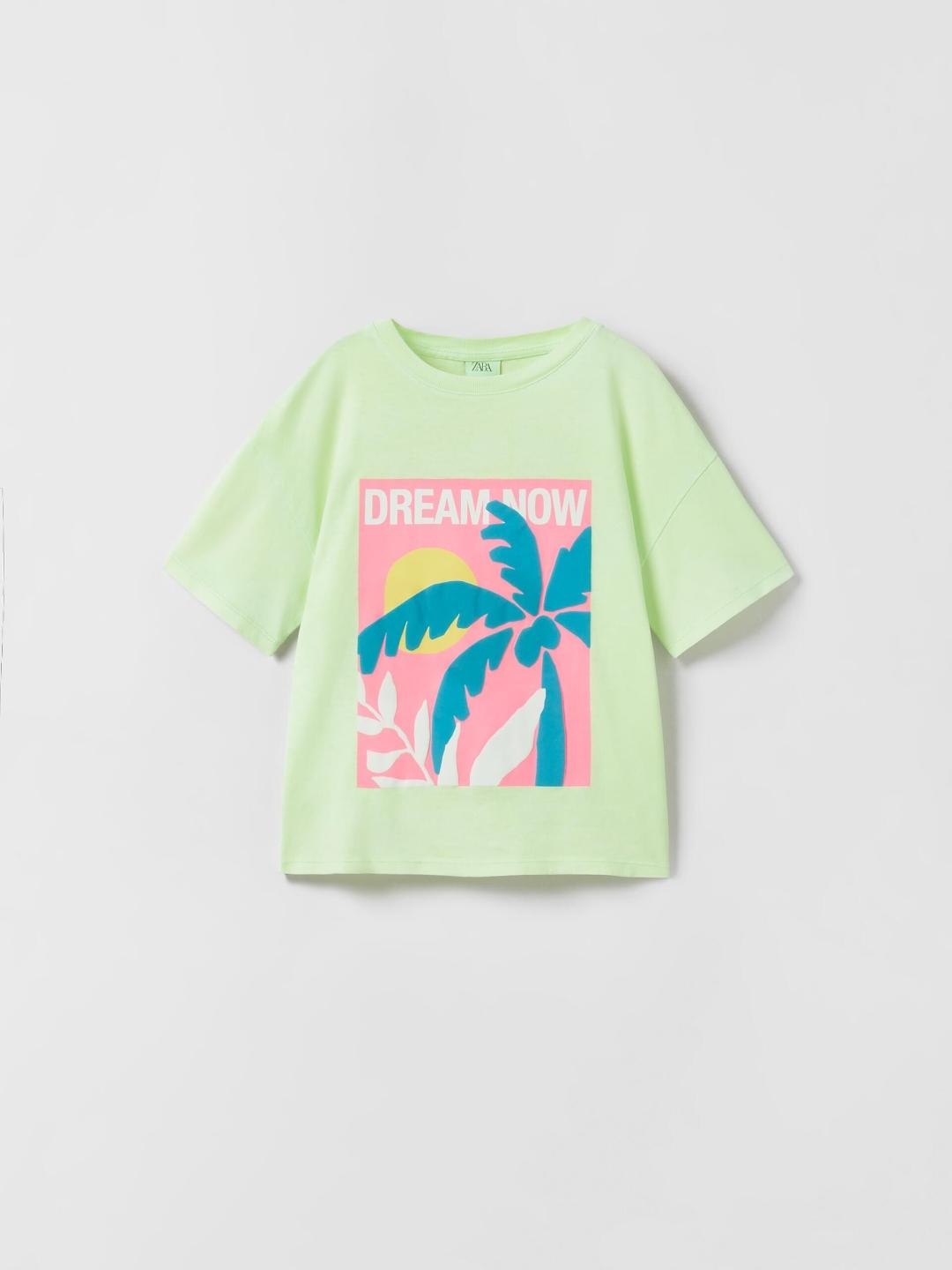 

ZARA Girls Green Tshirts