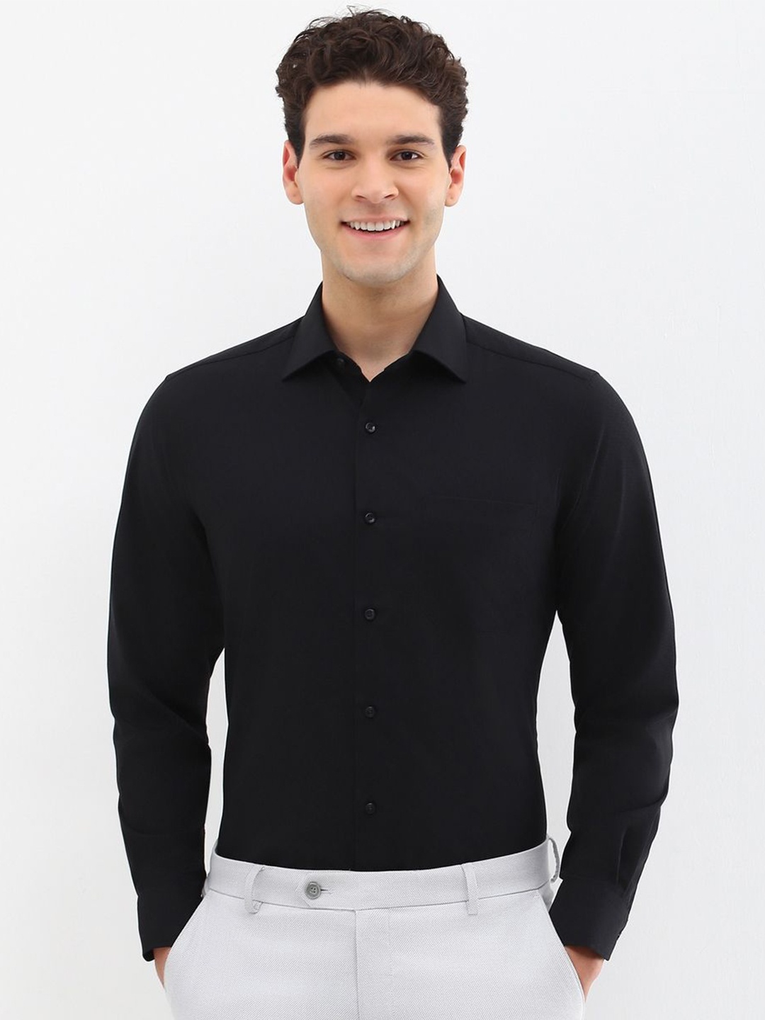 

Allen Solly Sport Men Opaque Formal Shirt, Black