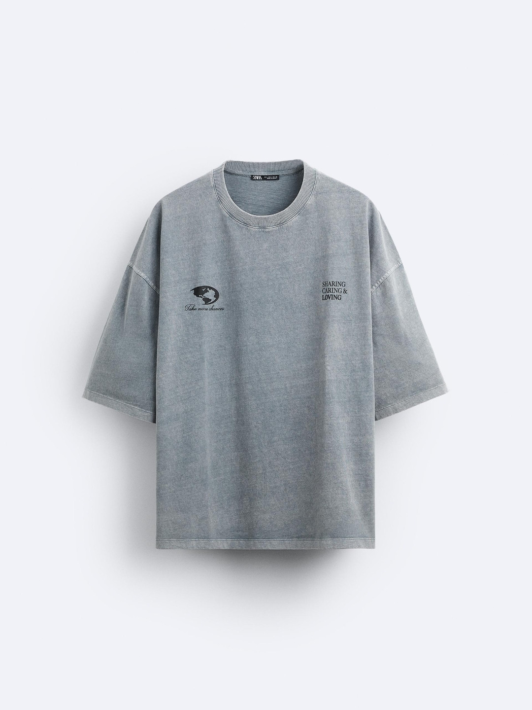 

ZARA Men Grey Tshirts