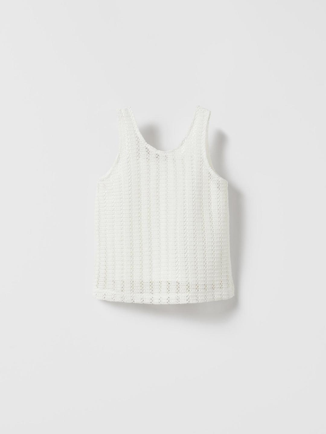 

ZARA Girls White Tshirts