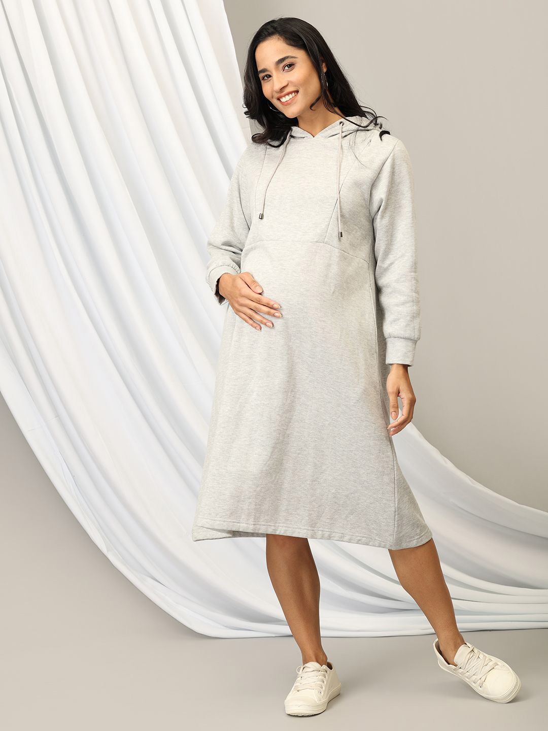 

The Mom Store womens winters A-Line Dress, Grey