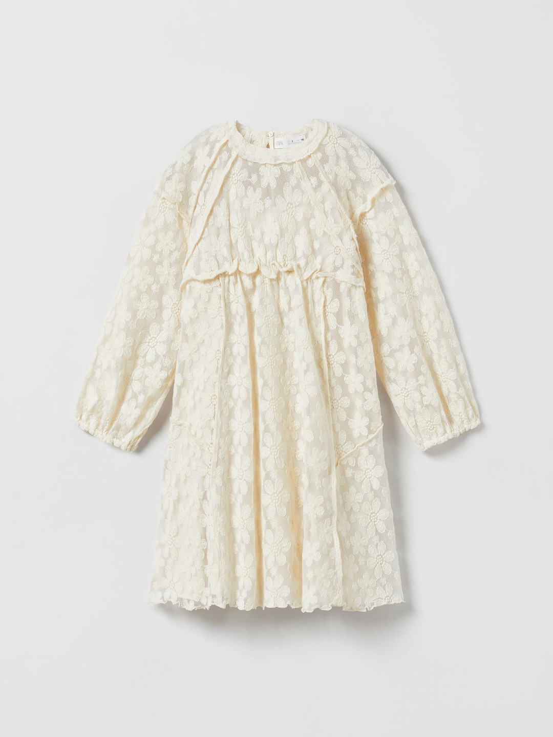 

ZARA Girls Beige Dresses