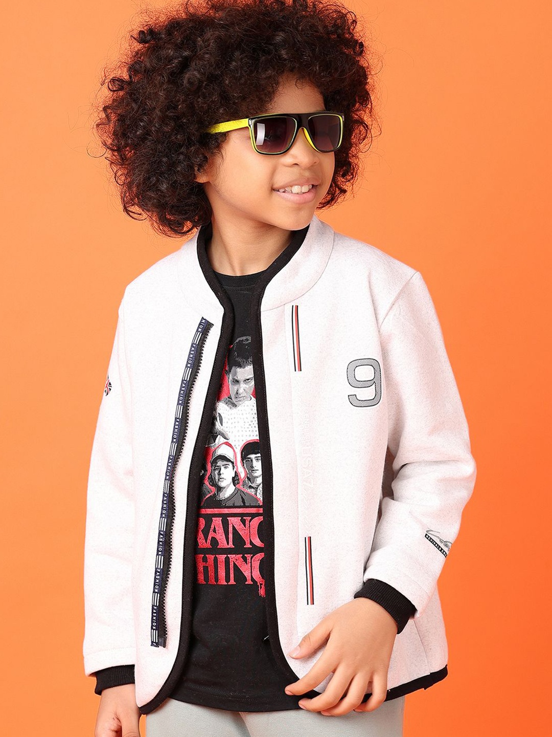 

V-Mart Boys Printed Sweatshirt, White