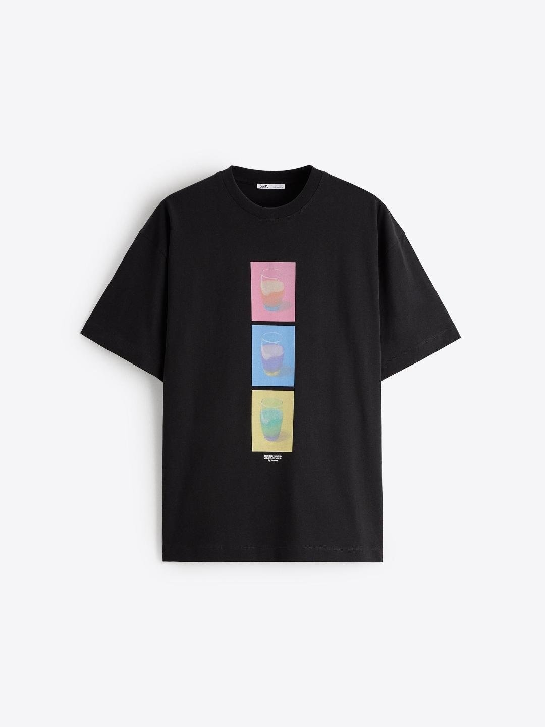 

ZARA Men Black Tshirts