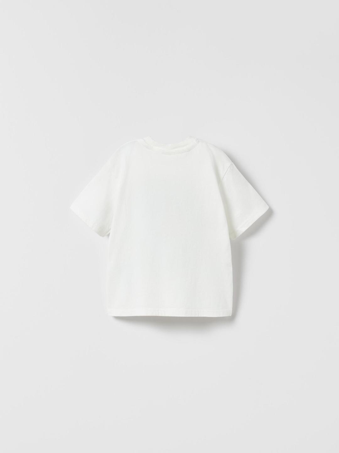 

ZARA Kids-Unisex White Tshirts