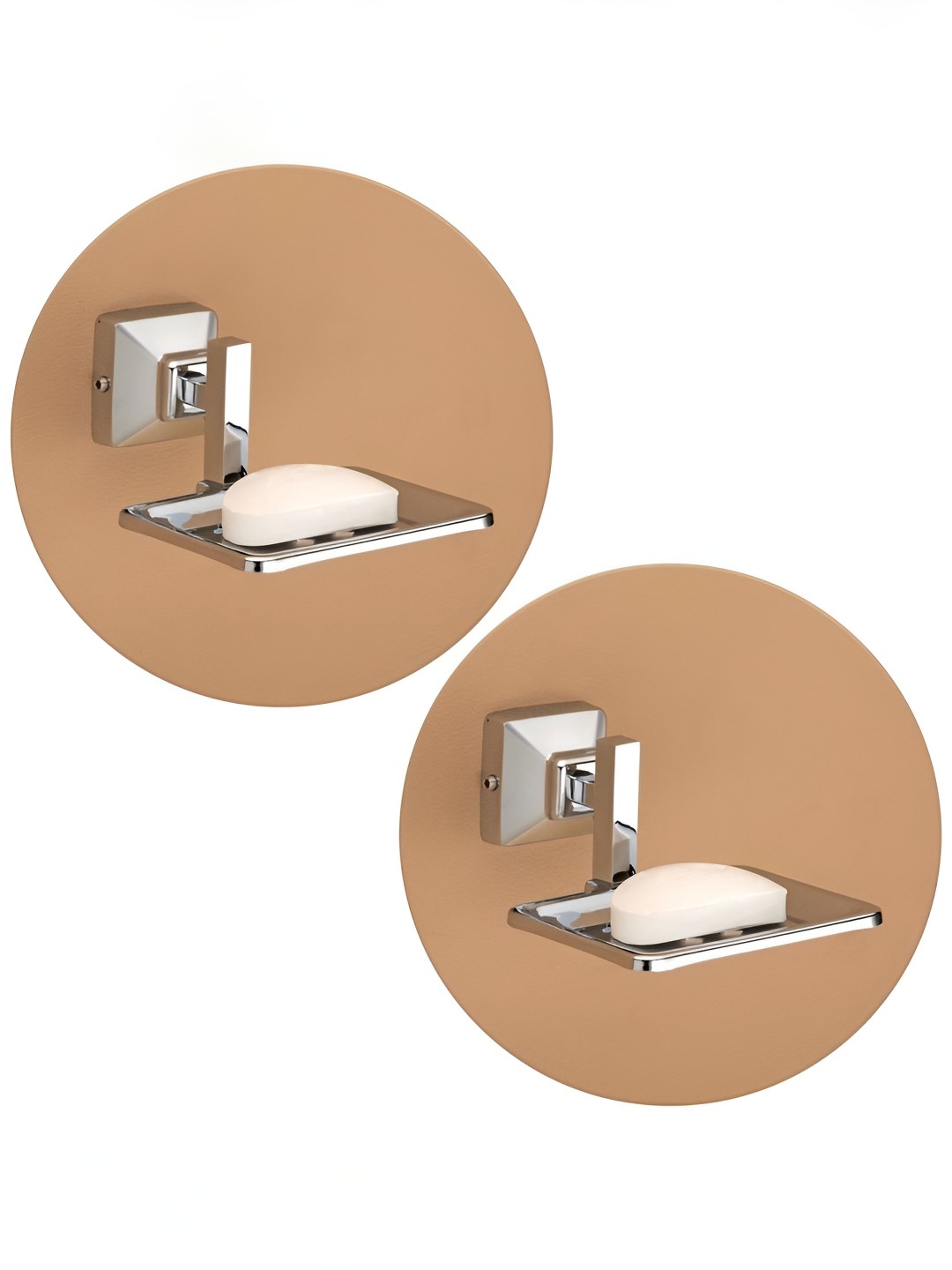 

Plantex Silver-Toned 2 Stainless Steel Soap Dish
