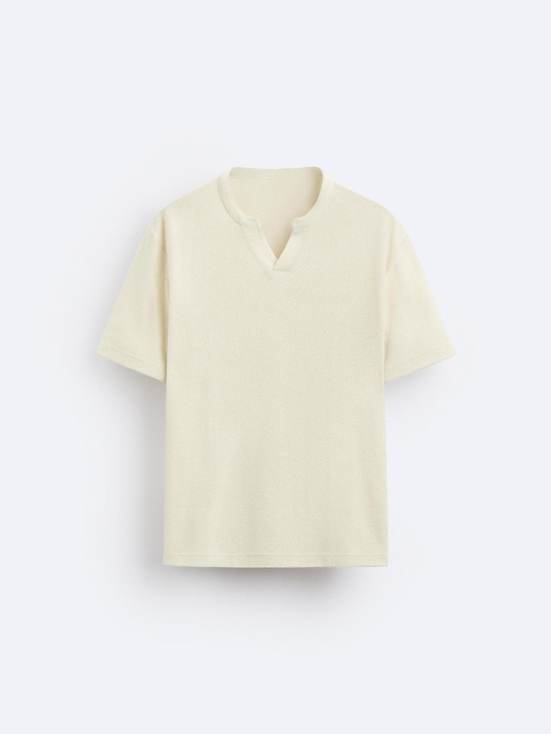 

ZARA Men Beige Tshirts