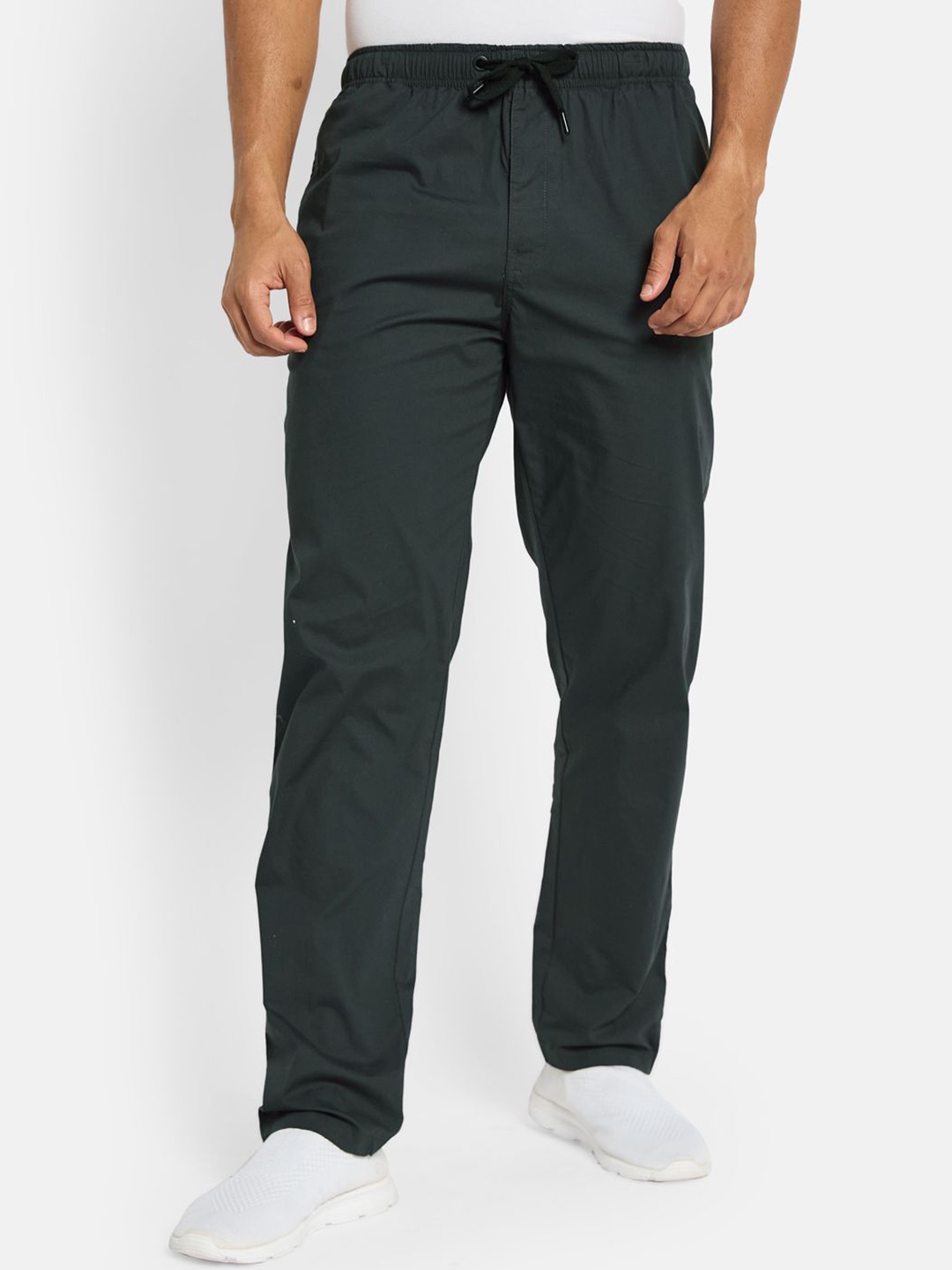 

Octave Men Plus Size Mid-Rise Regular Cotton Track Pants, Grey