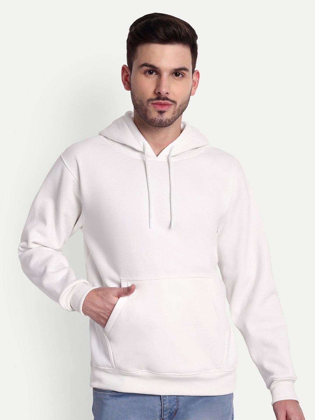 

ZEFFIT Men Hooded Sweatshirt, White