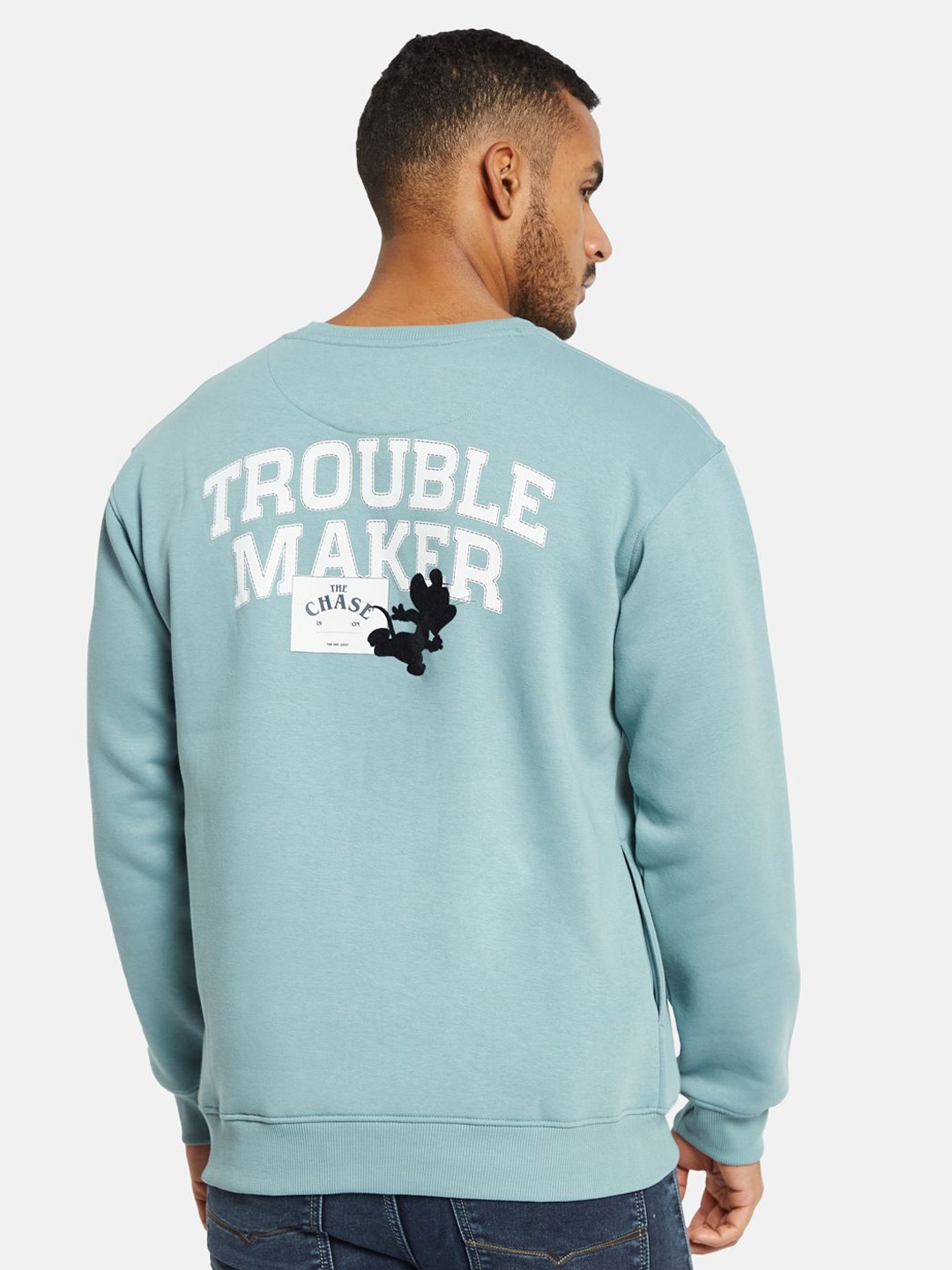 

Octave Men Graphic Printed Sweatshirt, Blue