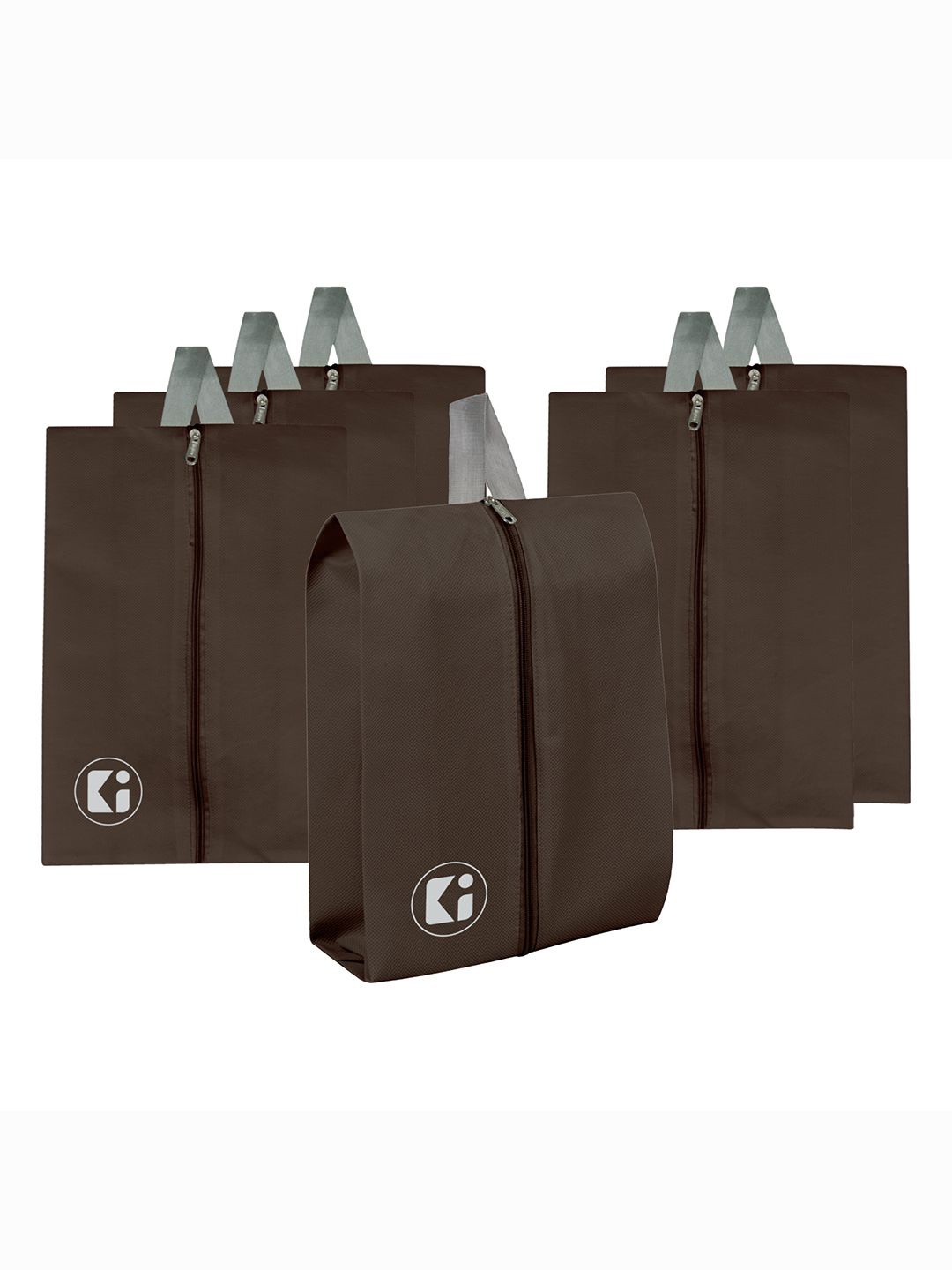 

Kuber Industries Brown 6 Pieces Shoes Organisers