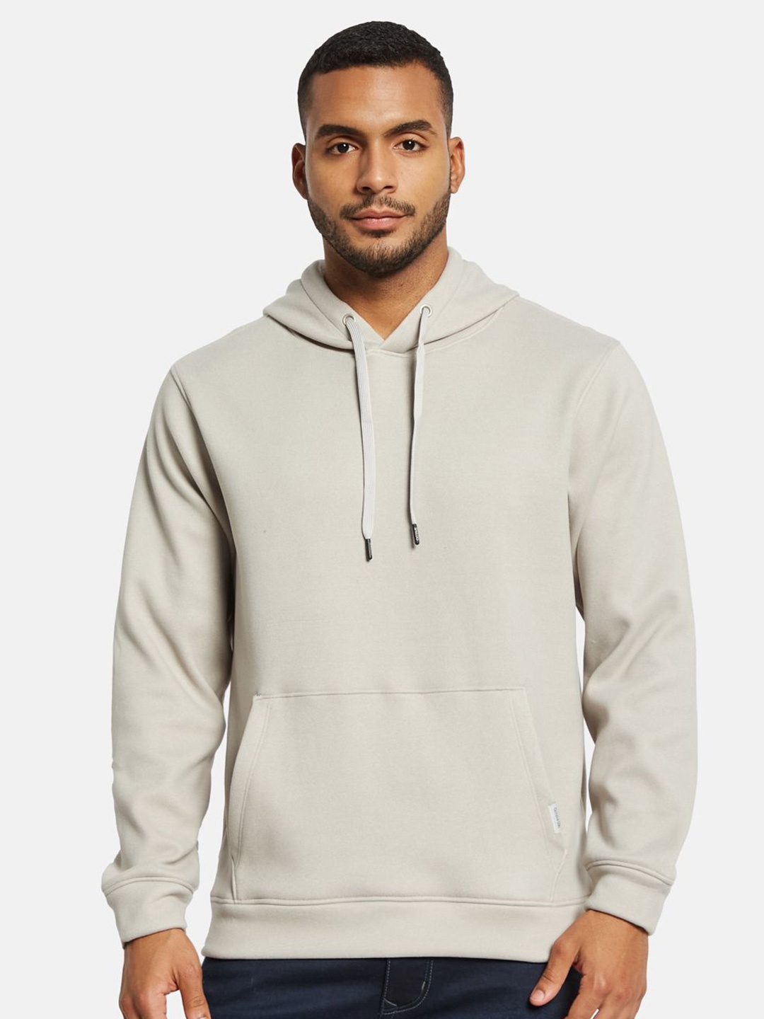 

Octave Men Solid Hooded Sweatshirt, Grey