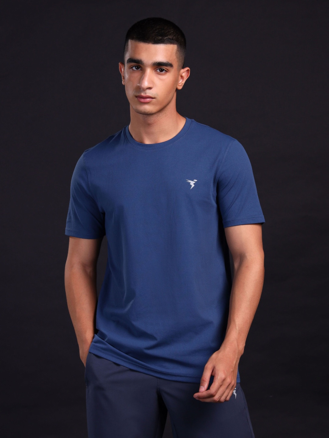 

Technosport Men UPF50 Slim Fit T-shirt, Blue