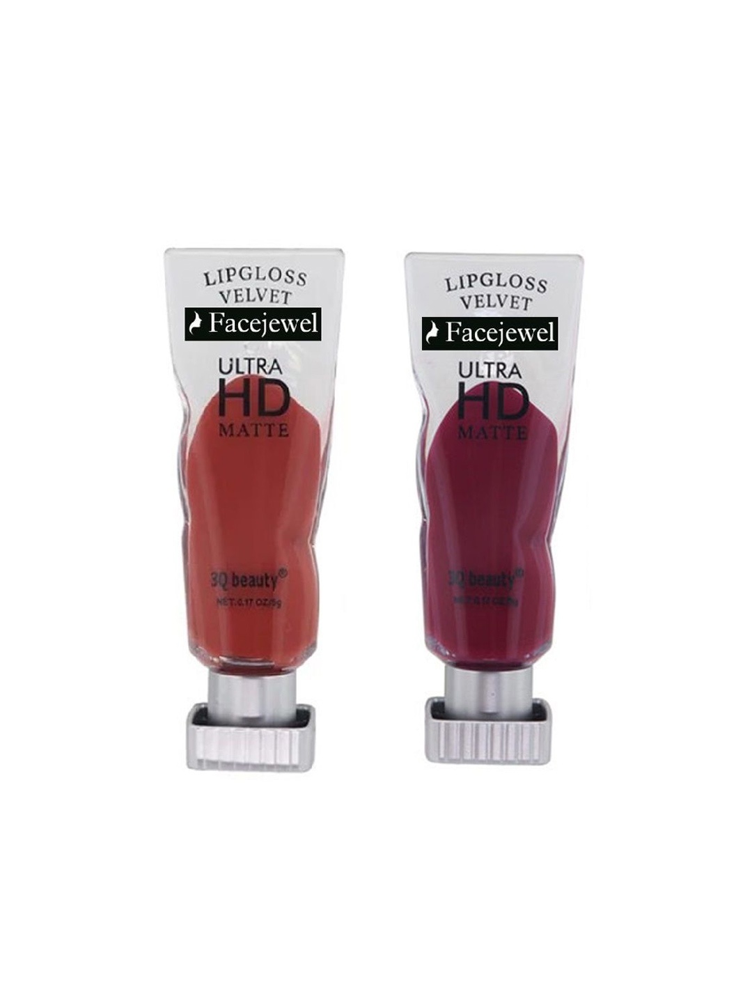 

Facejewel Set Of 2 Ultra HD Matte Lipstick - 4 ml Each Shade Maroon - Red