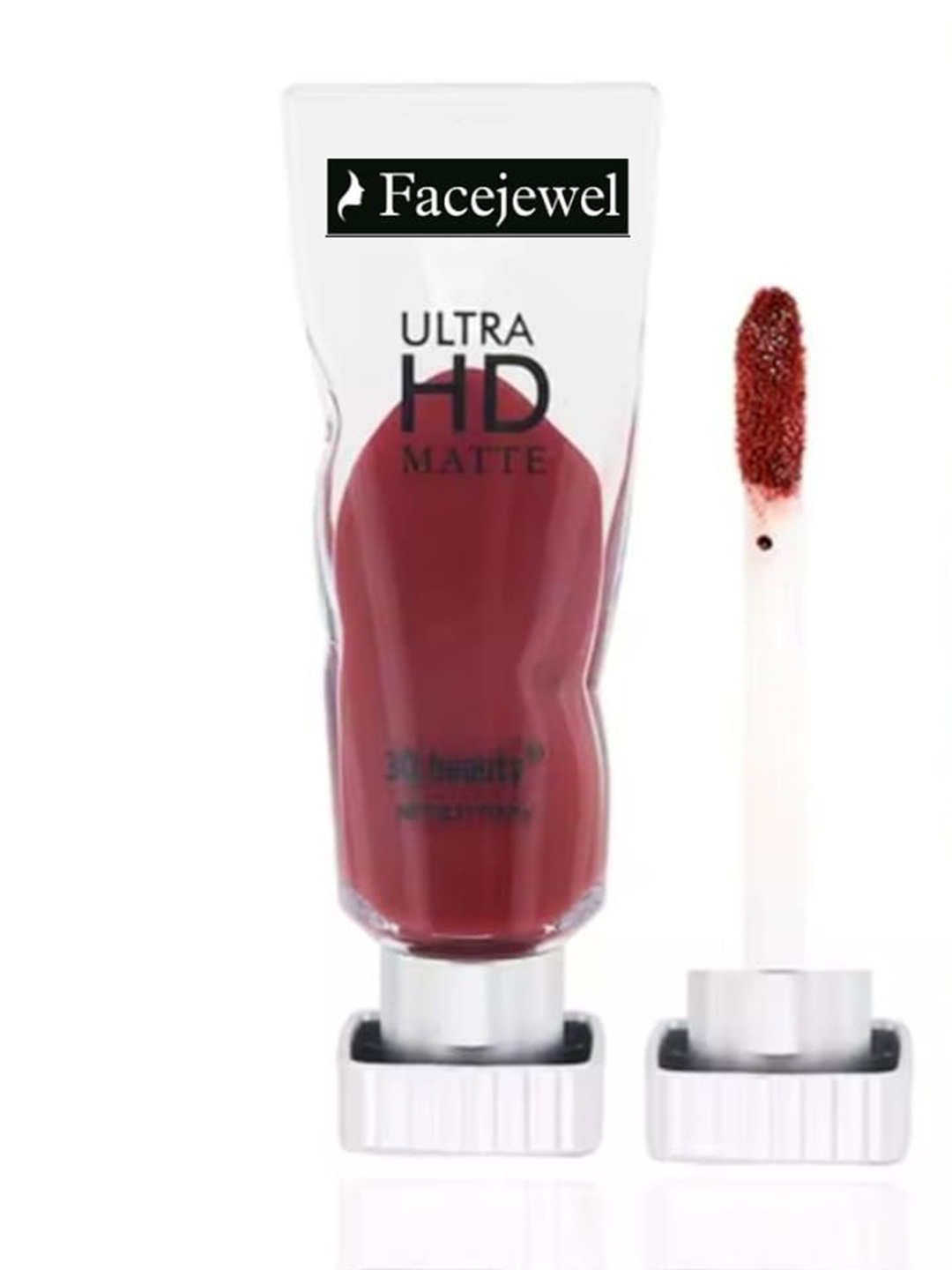 

Facejewel Set Of 2 Lip Glaze Velvet Matte Lipstick - 4 ml Each Shade Maroon - Nude