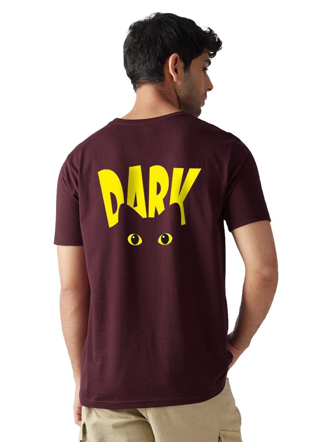 

fanideaz Men Graphic Printed Round Neck Cotton T-shirt, Maroon