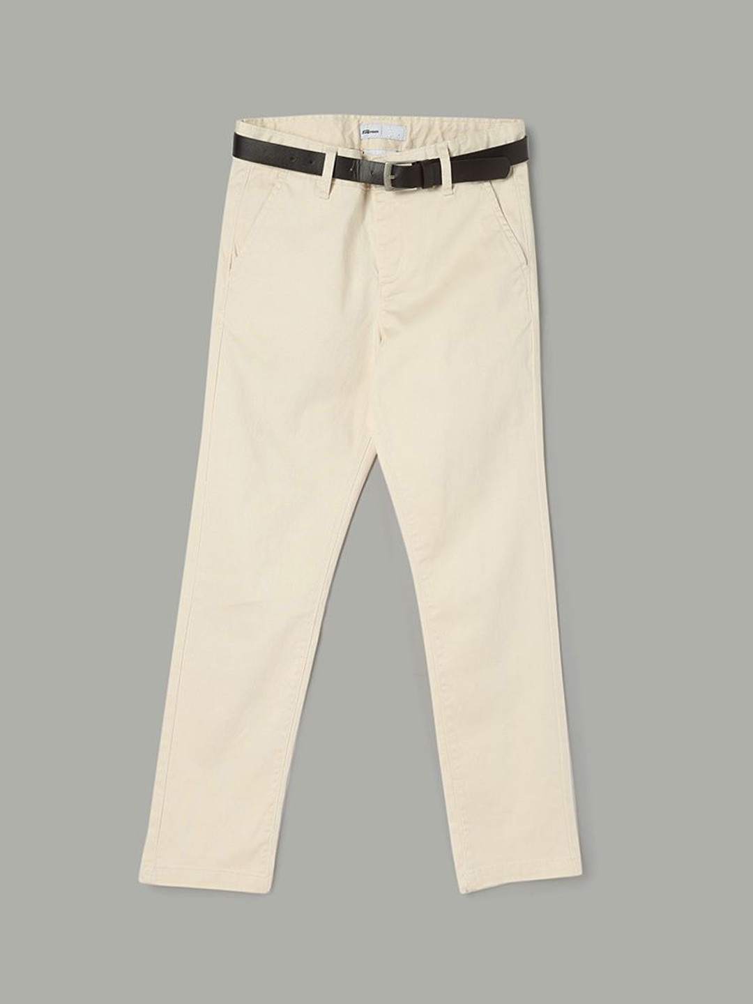 

Fame Forever by Lifestyle Boys Mid Rise Trousers, Off white