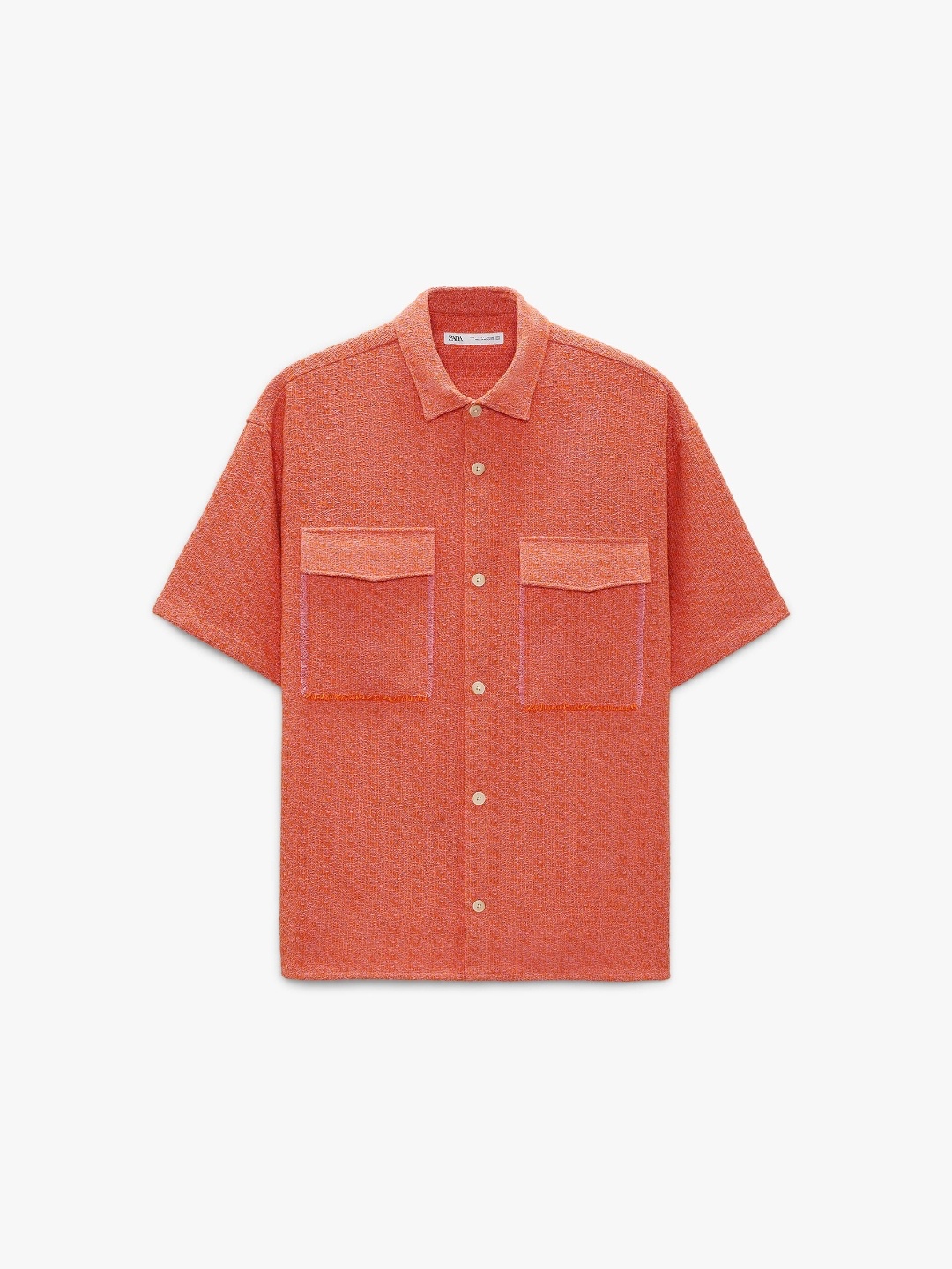 

ZARA Men Orange Shirts