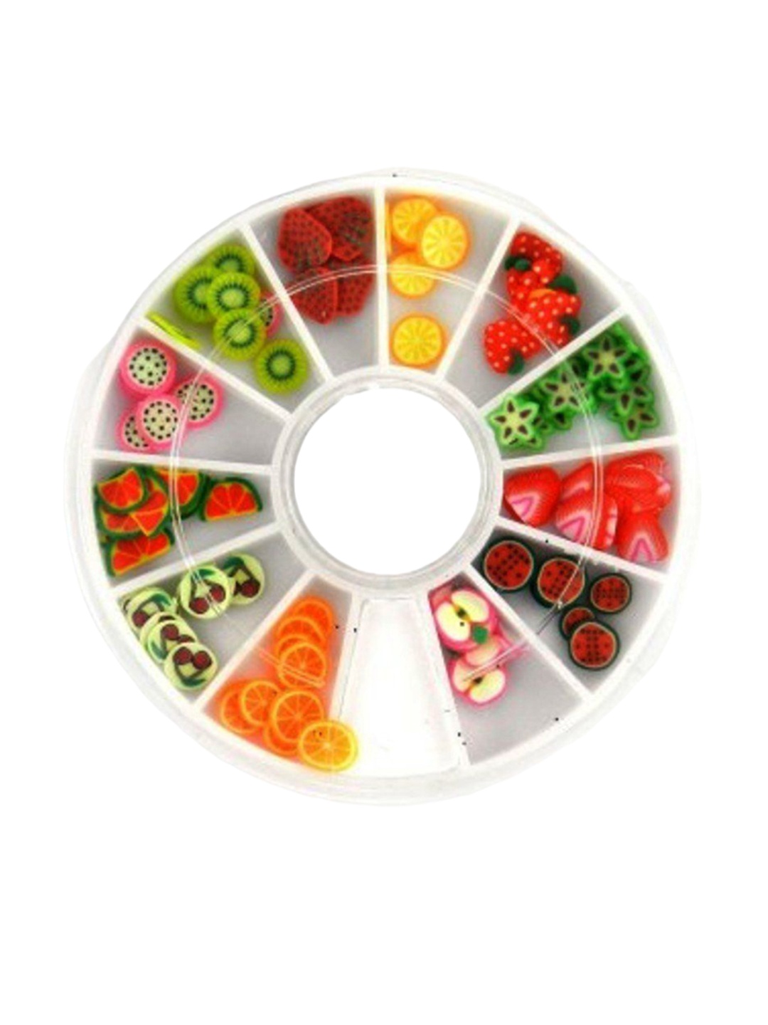 

Scheibe Set Of 12 Fruit Designs For Nail Art, Red