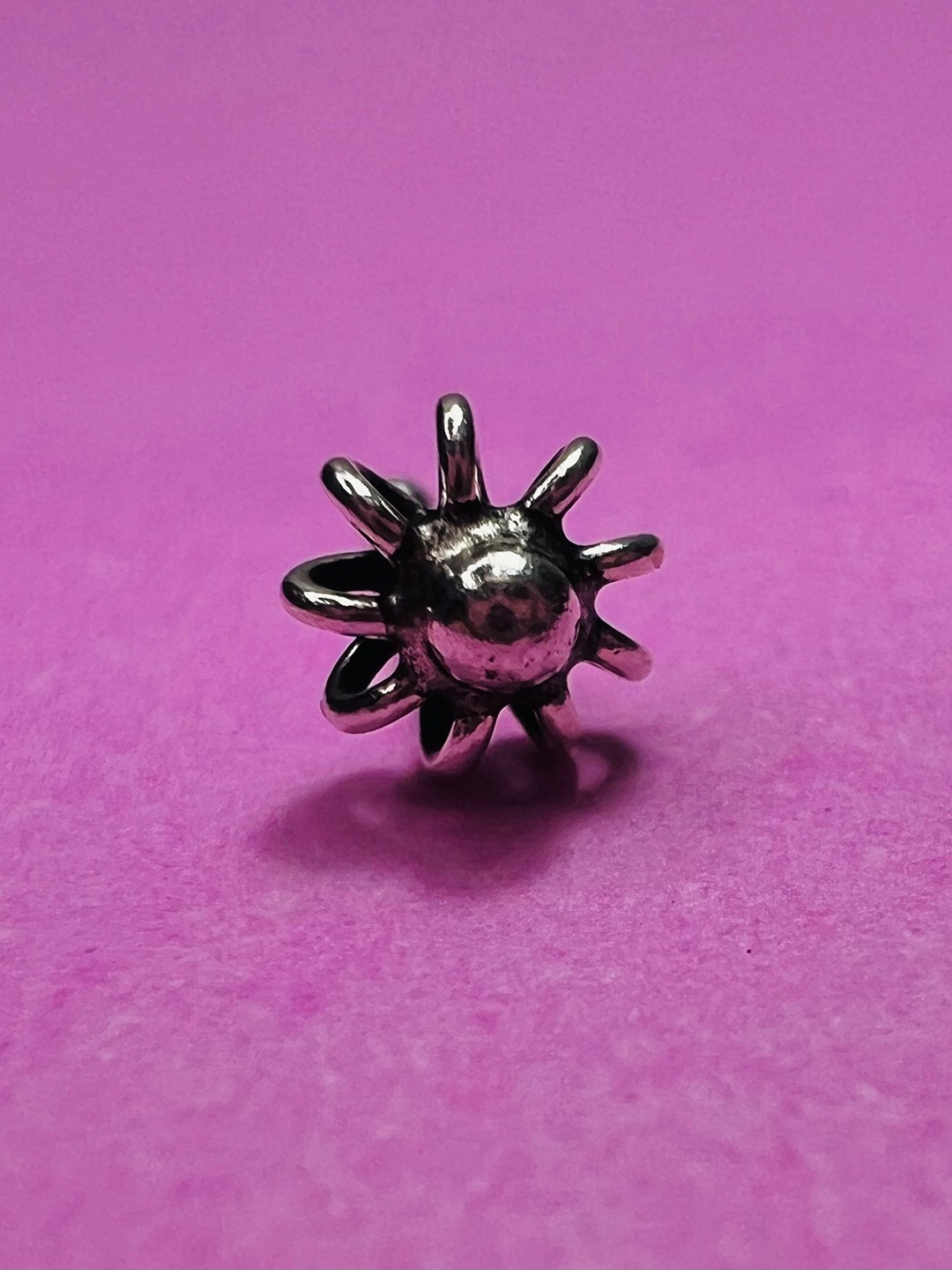 

Arte Jewels Sterling Silver Oxidised Stud Nosepin