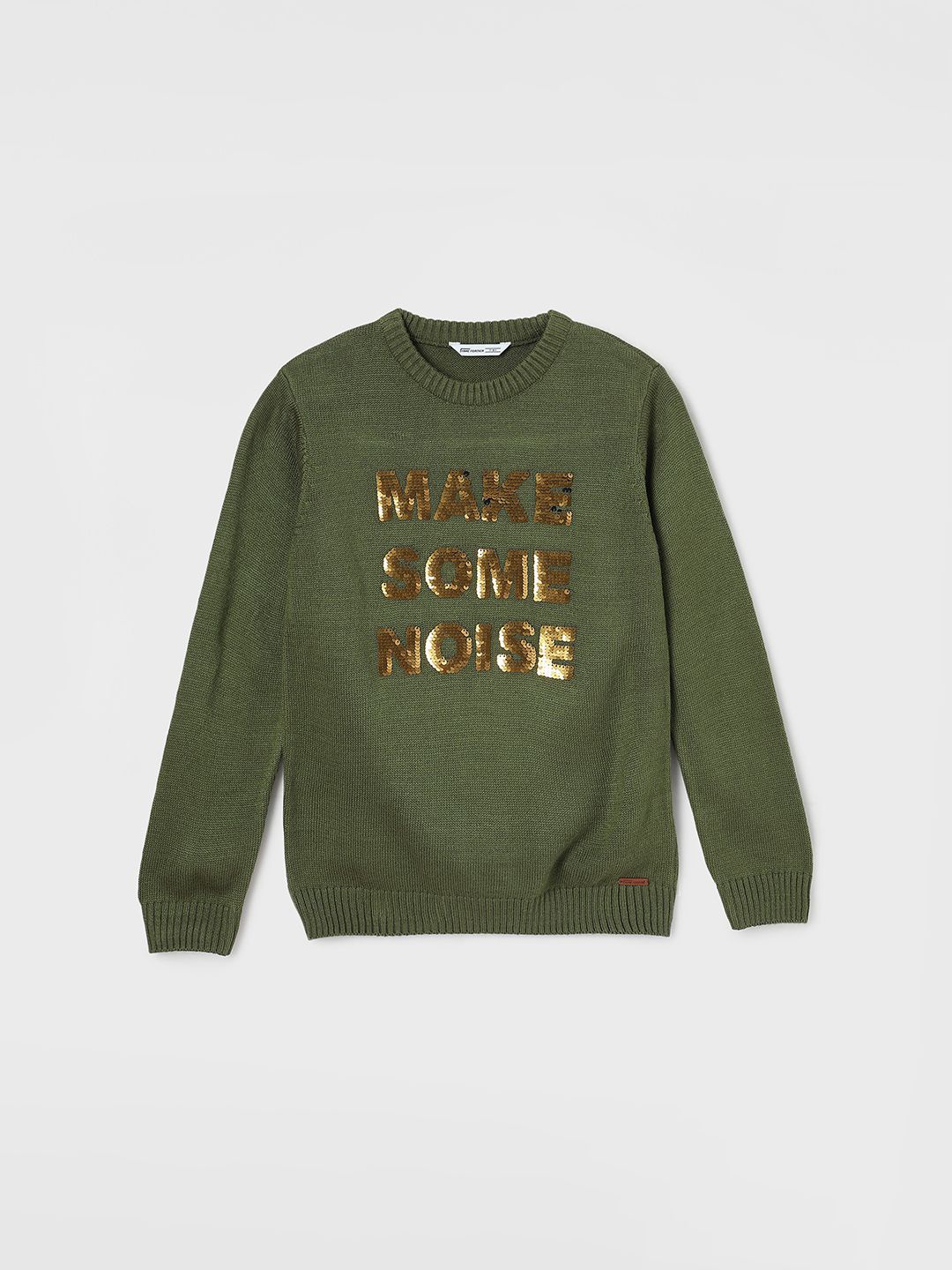 

Fame Forever by Lifestyle Boys Typography Pullover, Olive