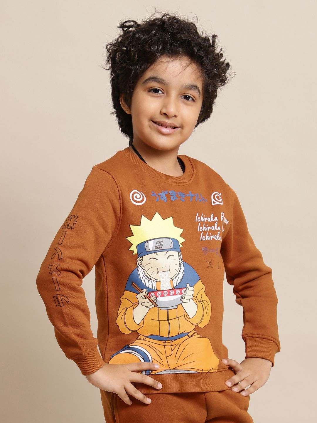 

Kids Ville Naruto Boys Printed Regular Fit Sweatshirt, Orange