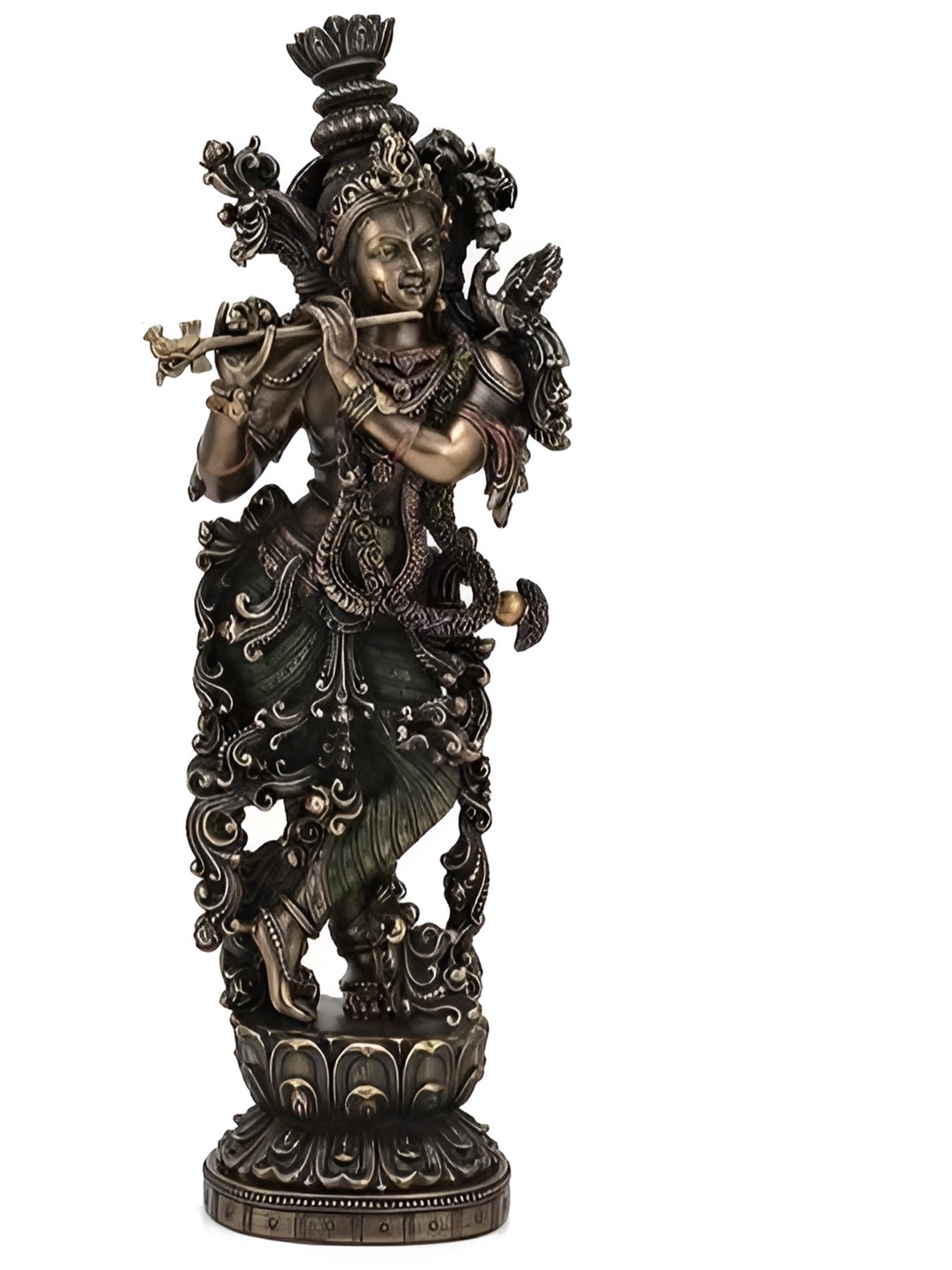 

krishnagallery1 Copper-Toned Krishna Murti Showpiece