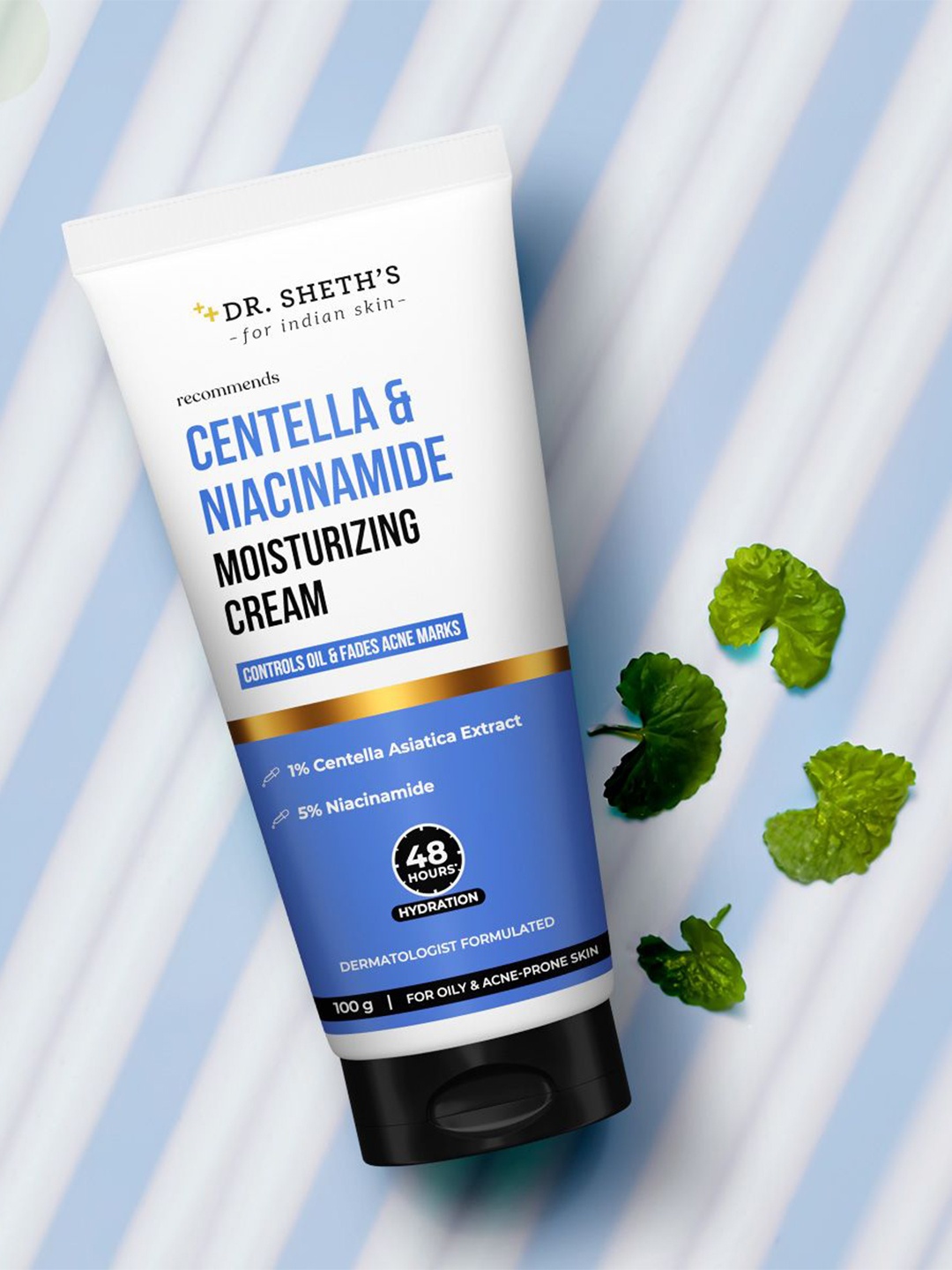 

DR. SHETHS Centella & Niacinamide Moisturizing Cream -100 g, White