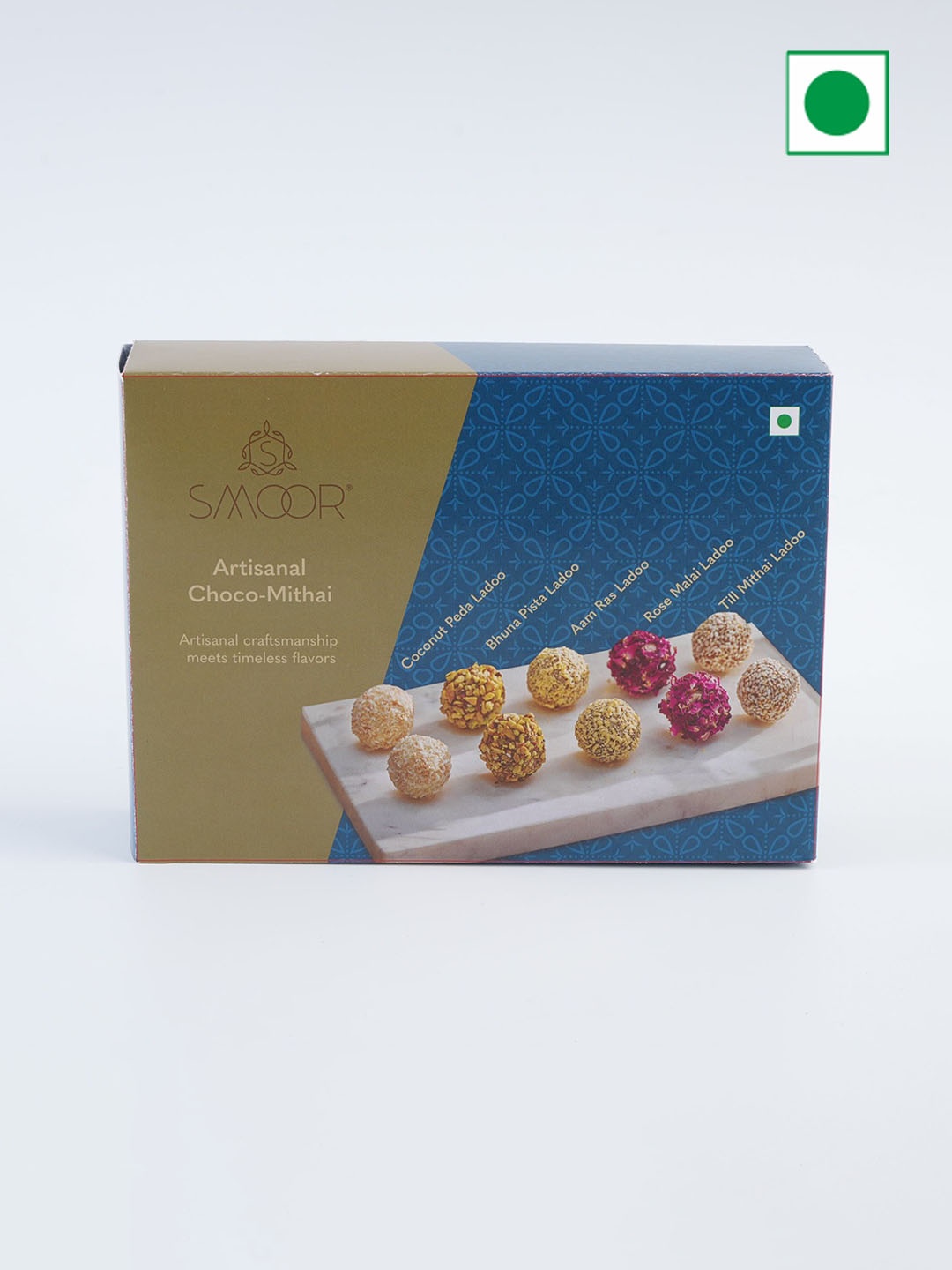 

SMOOR Artisanal Choco Mithai Box, Blue
