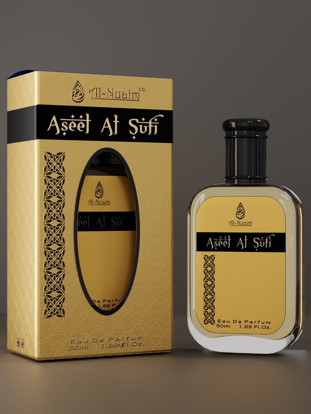 

Al-Nuaim Men Aseel Al Sufi Long Lasting Eau De Parfum - 50ml, Gold