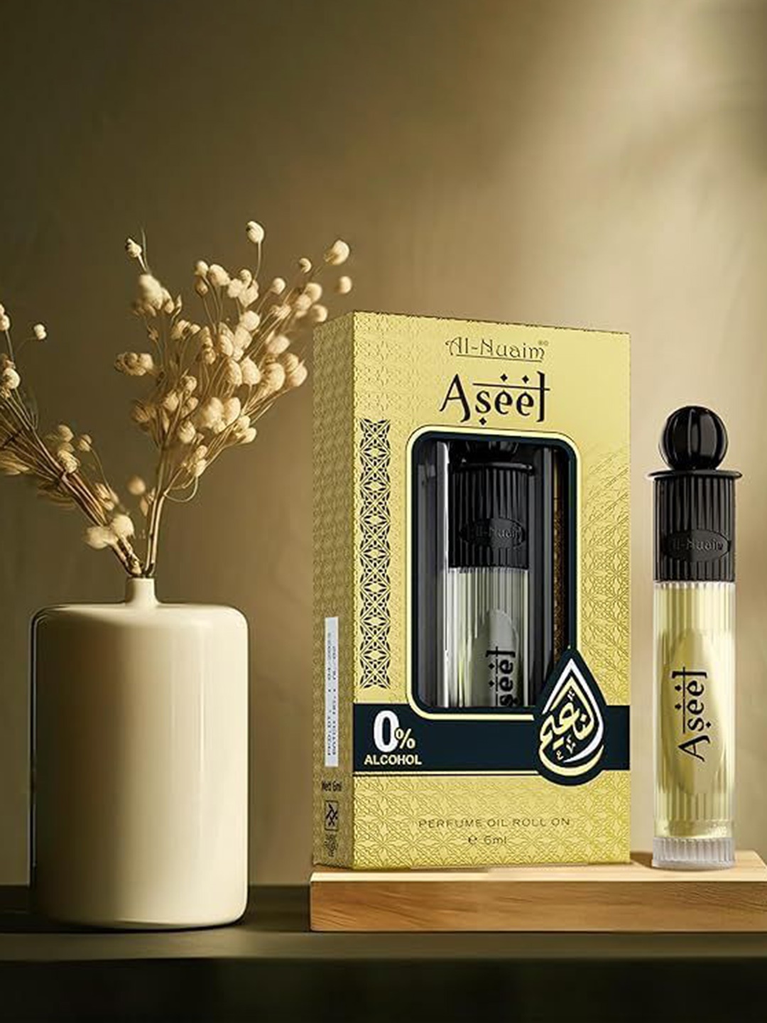 

Al-Nuaim Aseel Alcohol Free Attar- 6 ml, Brown