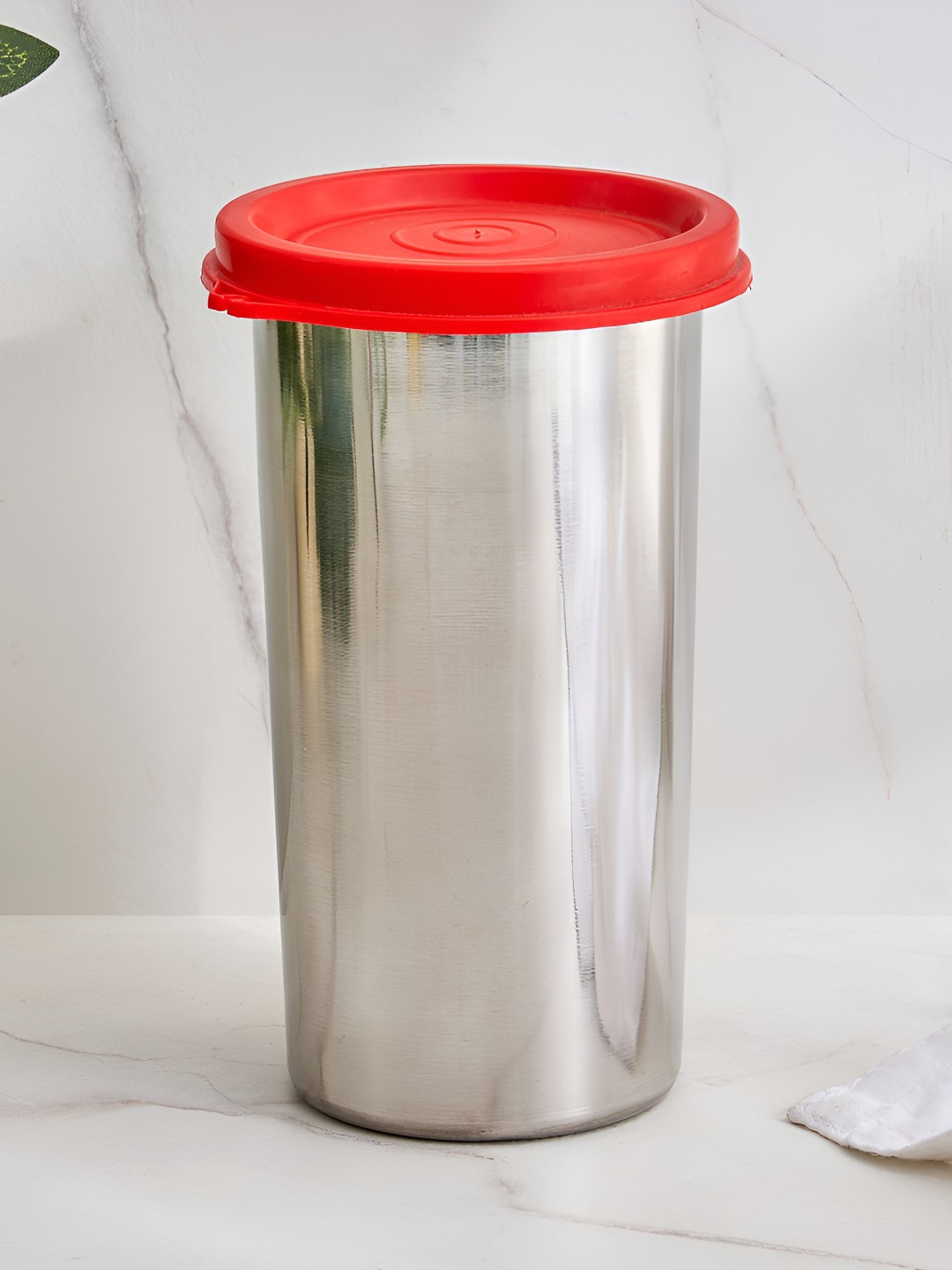 

Home Centre Red 2024 Stainless Steel Canister Container