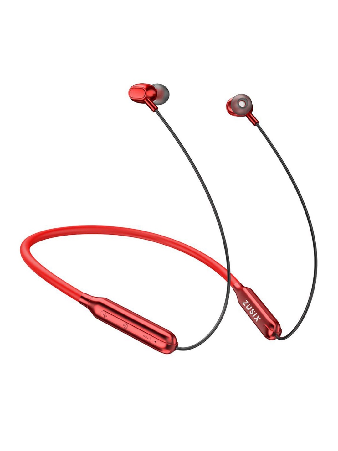 

zusix Storm 440 With Upto 48 Hrs Playtime Wireless Bluetooth 5.3 Neckband, Red