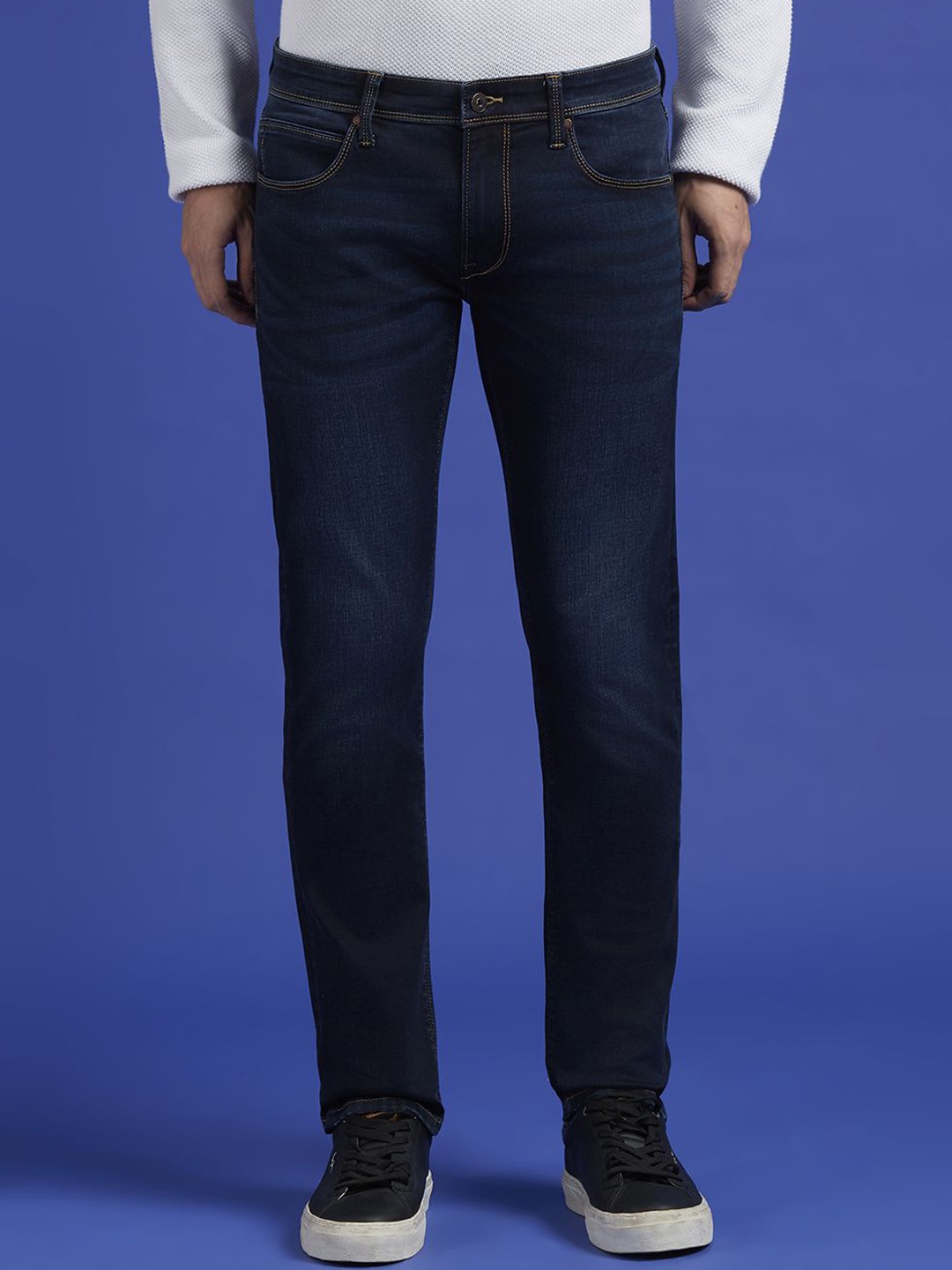

Pepe Jeans Men Slim Fit Low-Rise Light Fade Stretchable Jeans, Blue