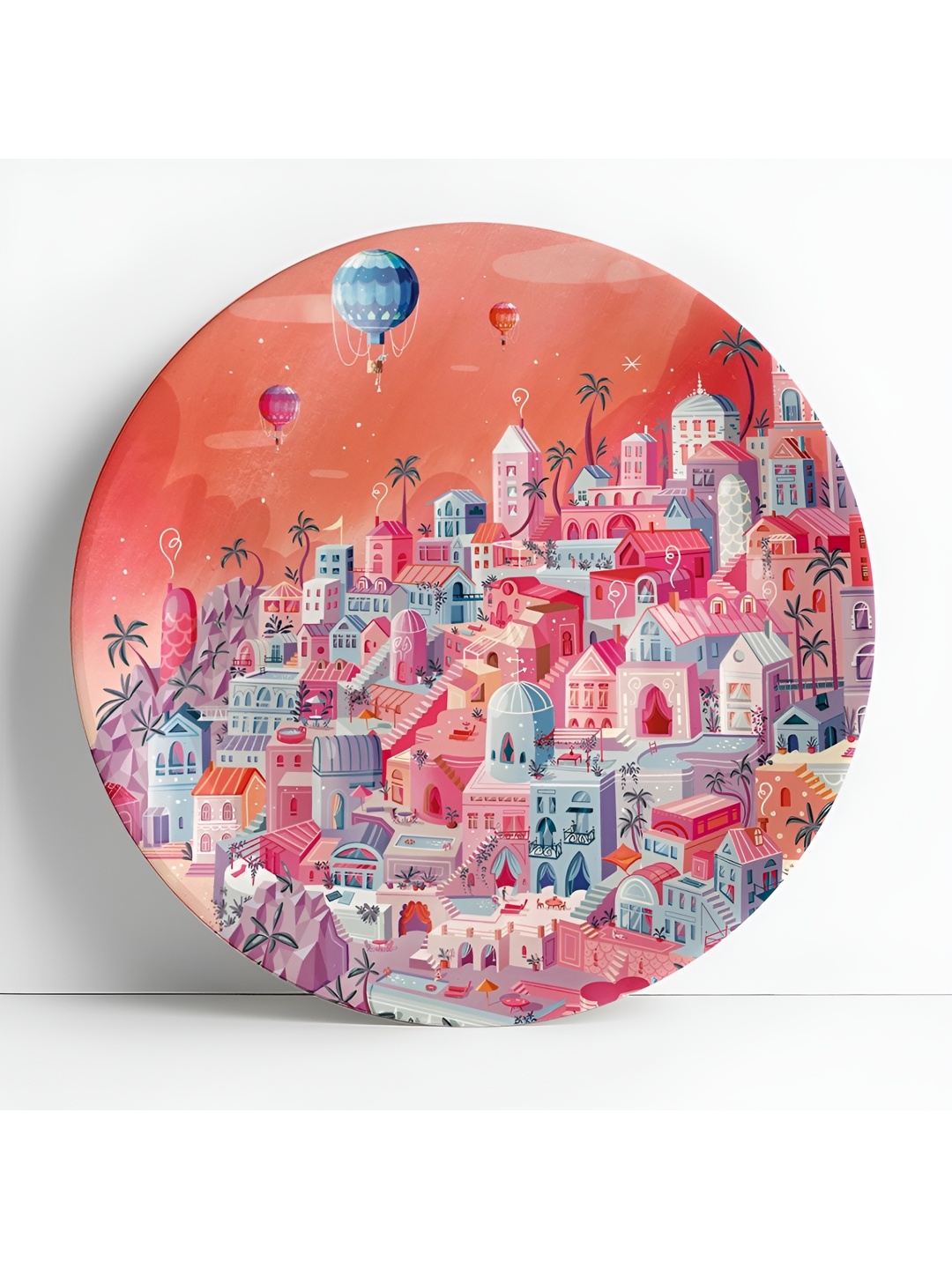 

The Plated Project Orange & White Ceramic Wall Plate Decor