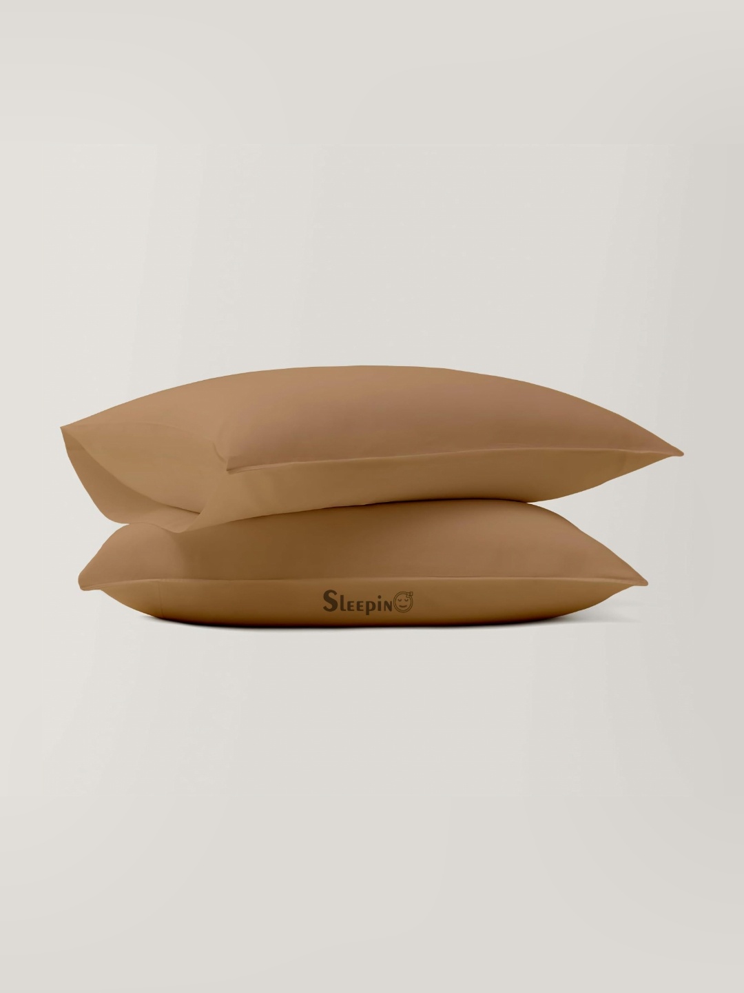 

Sleepino Beige 4 Pieces Solid Linen Rectangle Pillow Covers