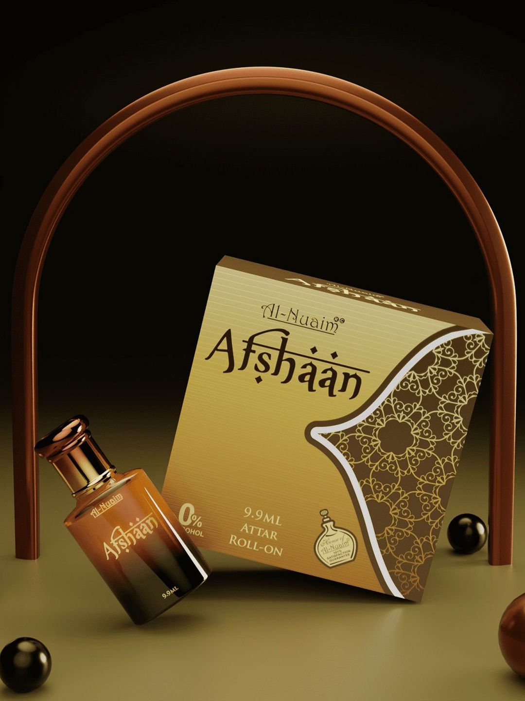 

Al-Nuaim Amer Series Afshan Alcohol Free Long Lasting Attar Roll-On - 9.9 ml, Yellow