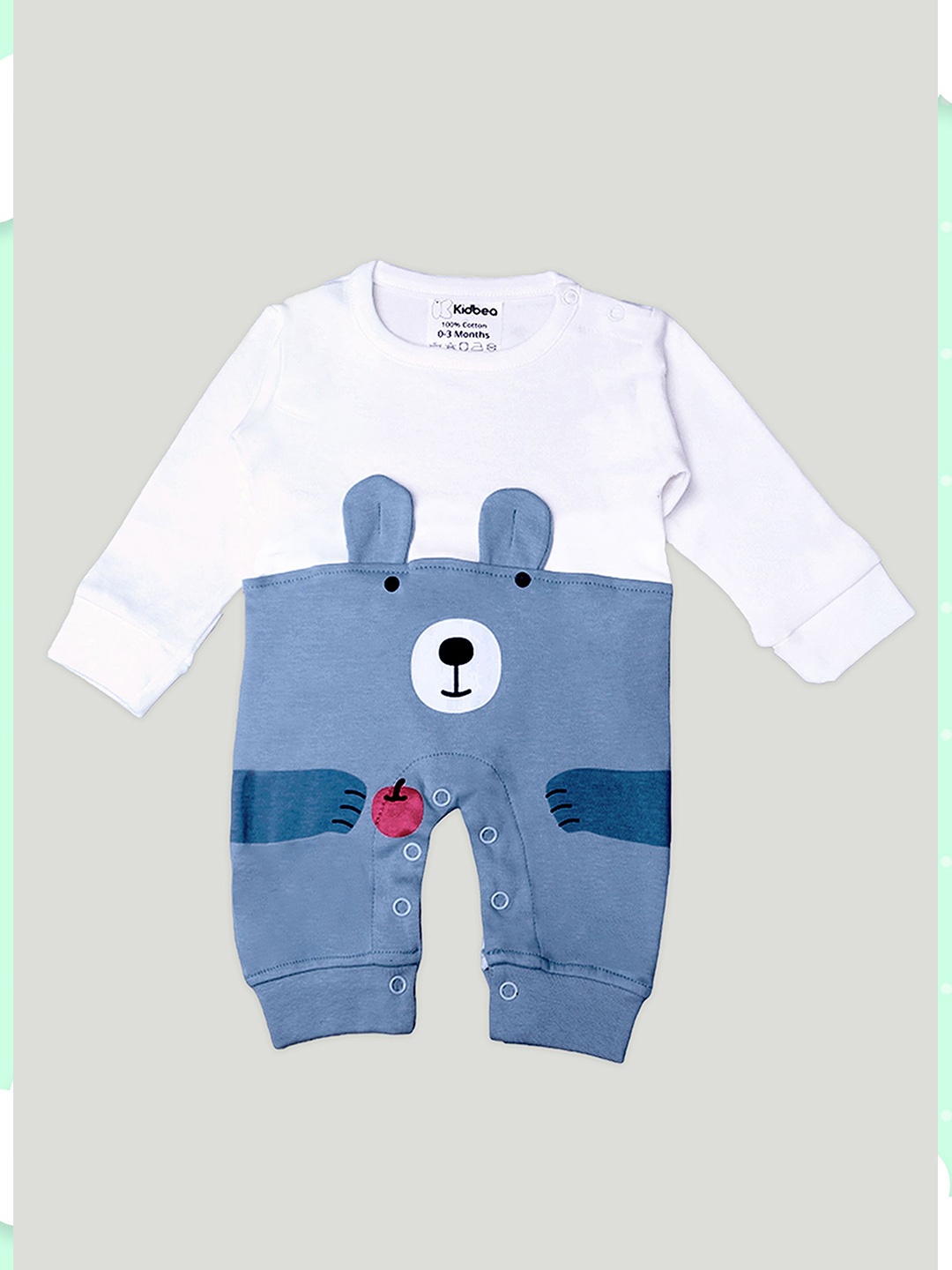 

Kidbea Kids Pack Of 6 Pure Cotton Baby Apparel Gift Sets, Blue