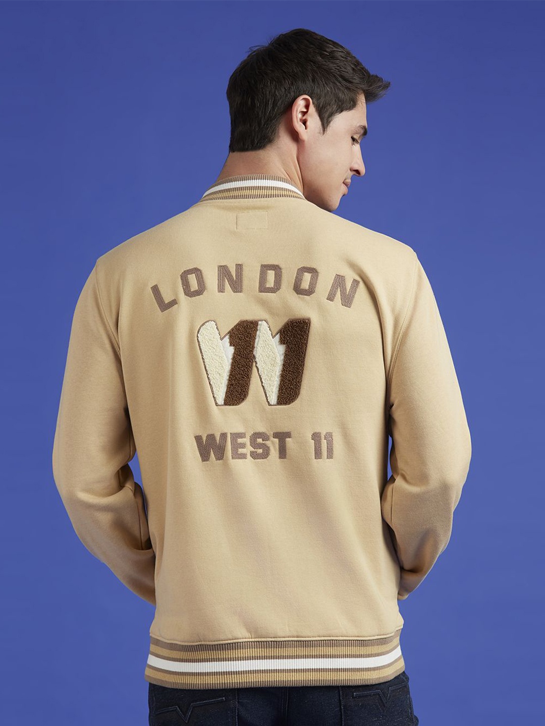 

Pepe Jeans Men Embroidered Long Sleeves Sweatshirt, Beige