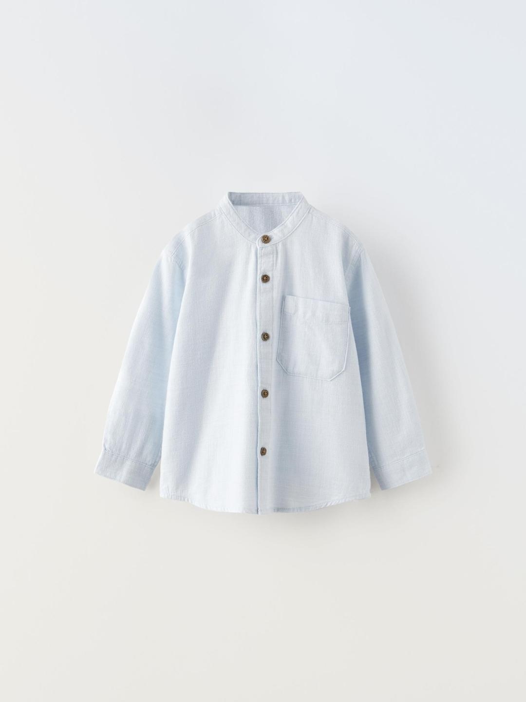 

ZARA Unisex Blue Shirts