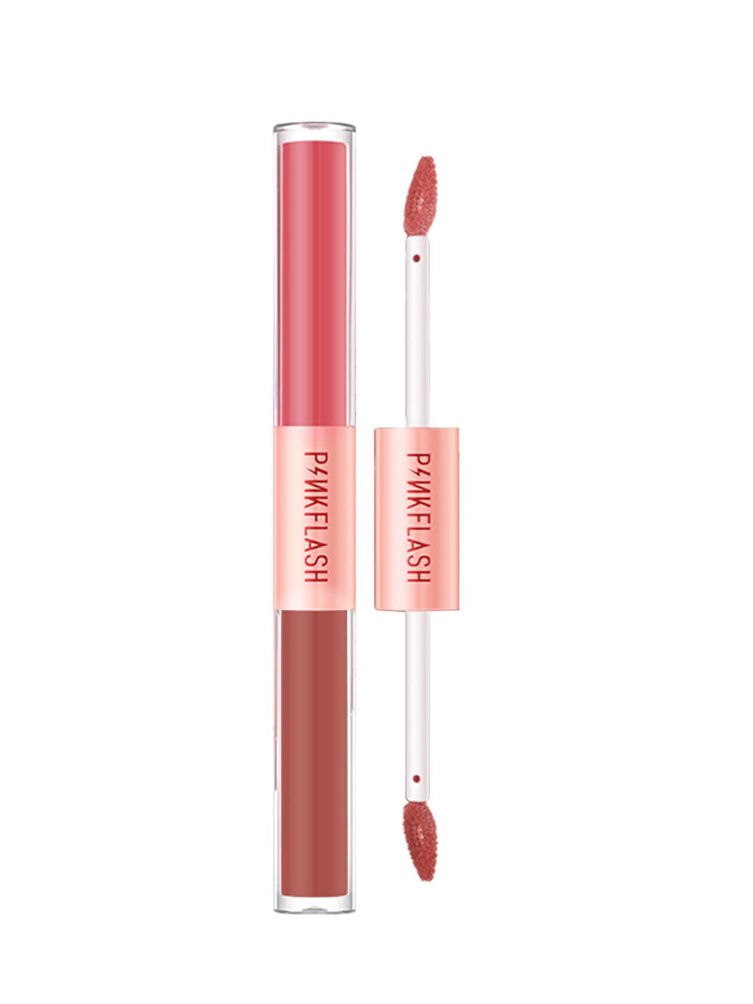 

PINKFLASH Non-Sticky Water Resistant Duo Lip Gloss 2.6 g - Shade V03, Red