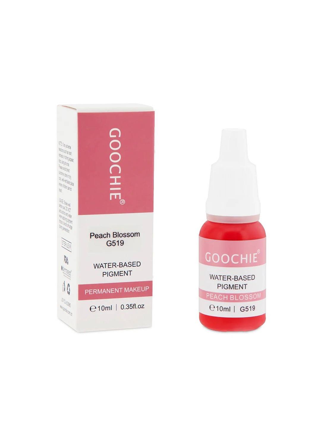 

GOOCHIE Permanent makeup 10ml Water-based Lip Pigment Tattoo Ink G519 Peach Blossom, Multi