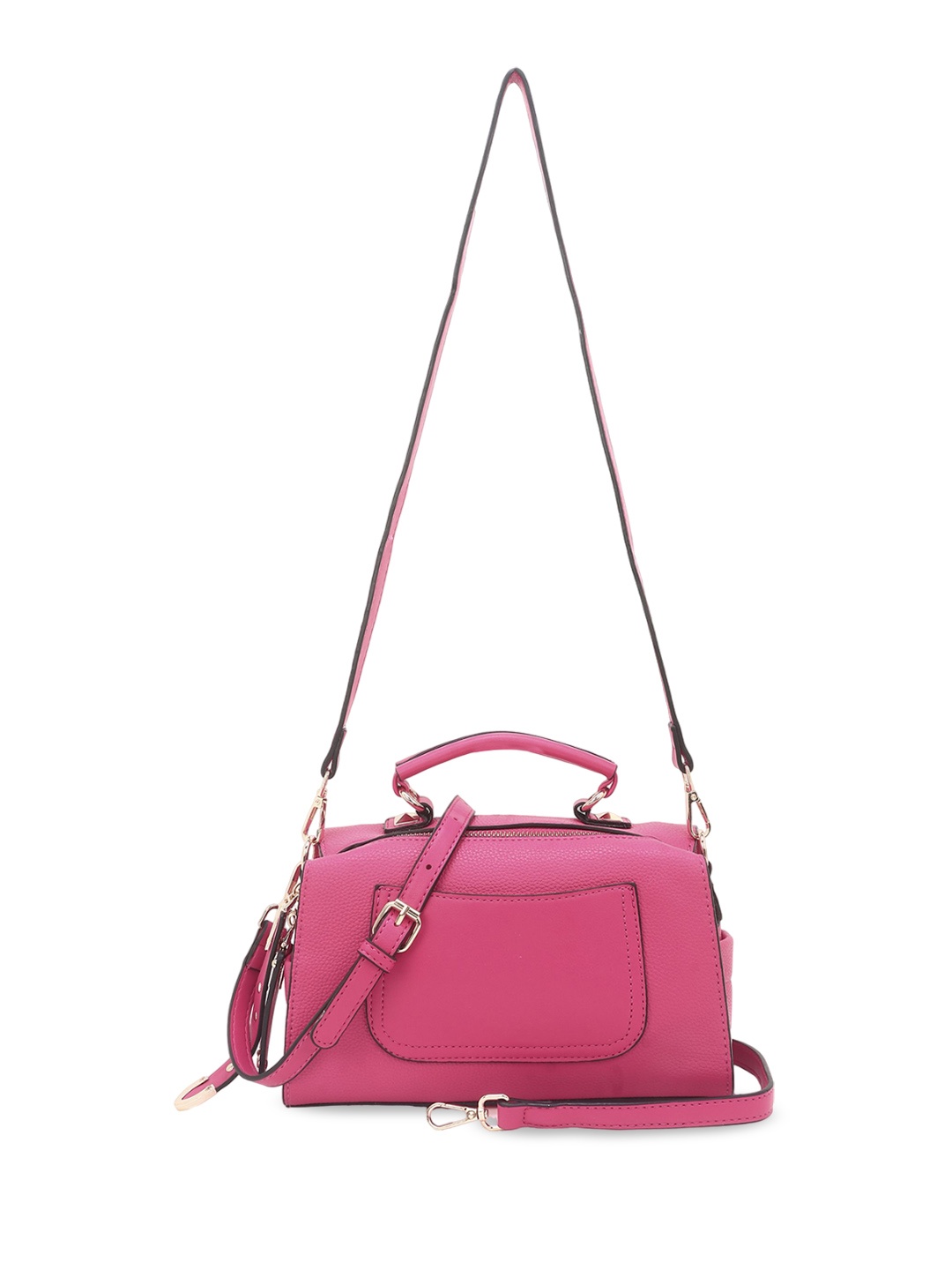 

Filauri Women Solid Structured Leather Handheld Bag, Pink