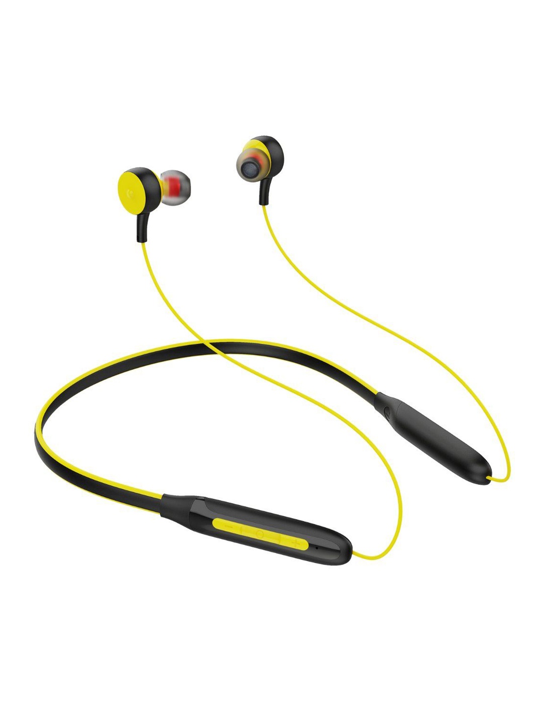 

zusix Bravo 180 With Upto 24 Hrs Playtime & Bluetooth In-ear Wireless Neckband, Yellow