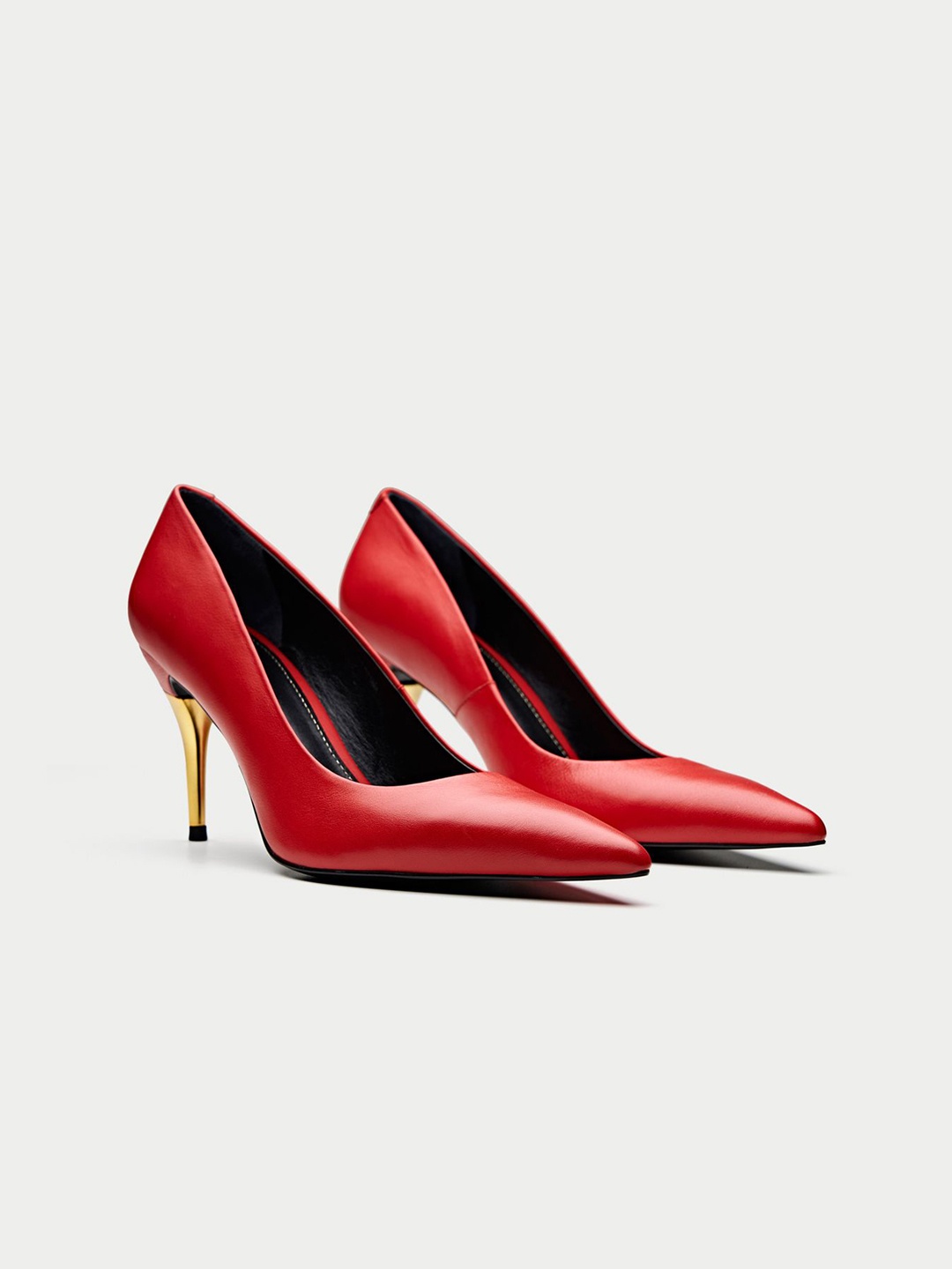 

Oroh Women Leather Party Stiletto Pumps, Red