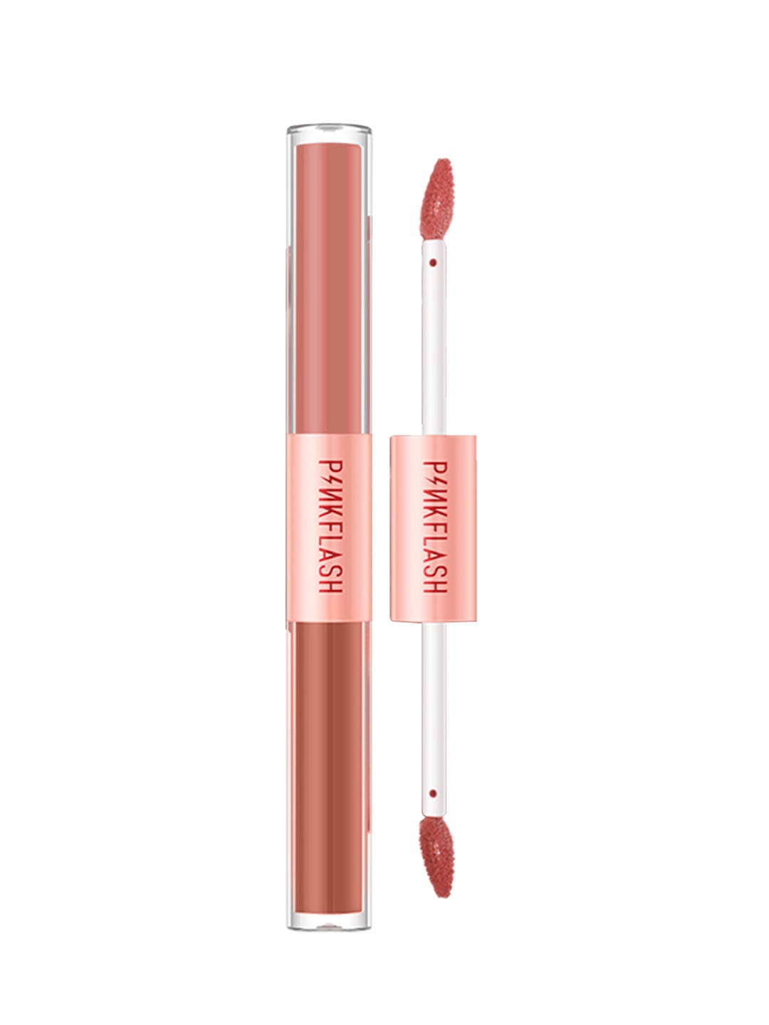 

PINKFLASH Non-Sticky Water Resistant Duo Lip Gloss 2.6 g - Shade V01, Red