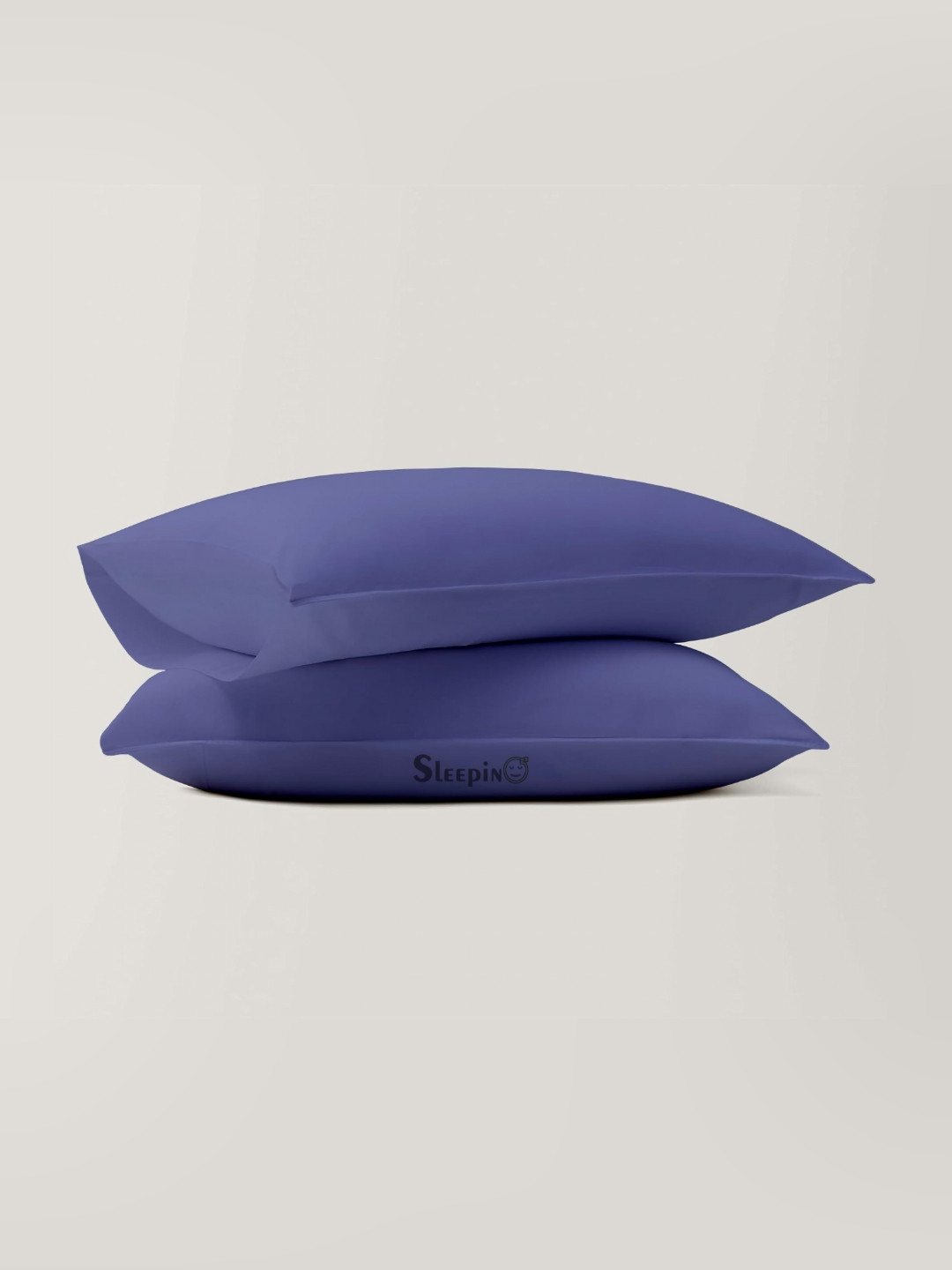 

Sleepino Blue 8 Pieces Solid Pure Cotton Rectangle Pillow Covers